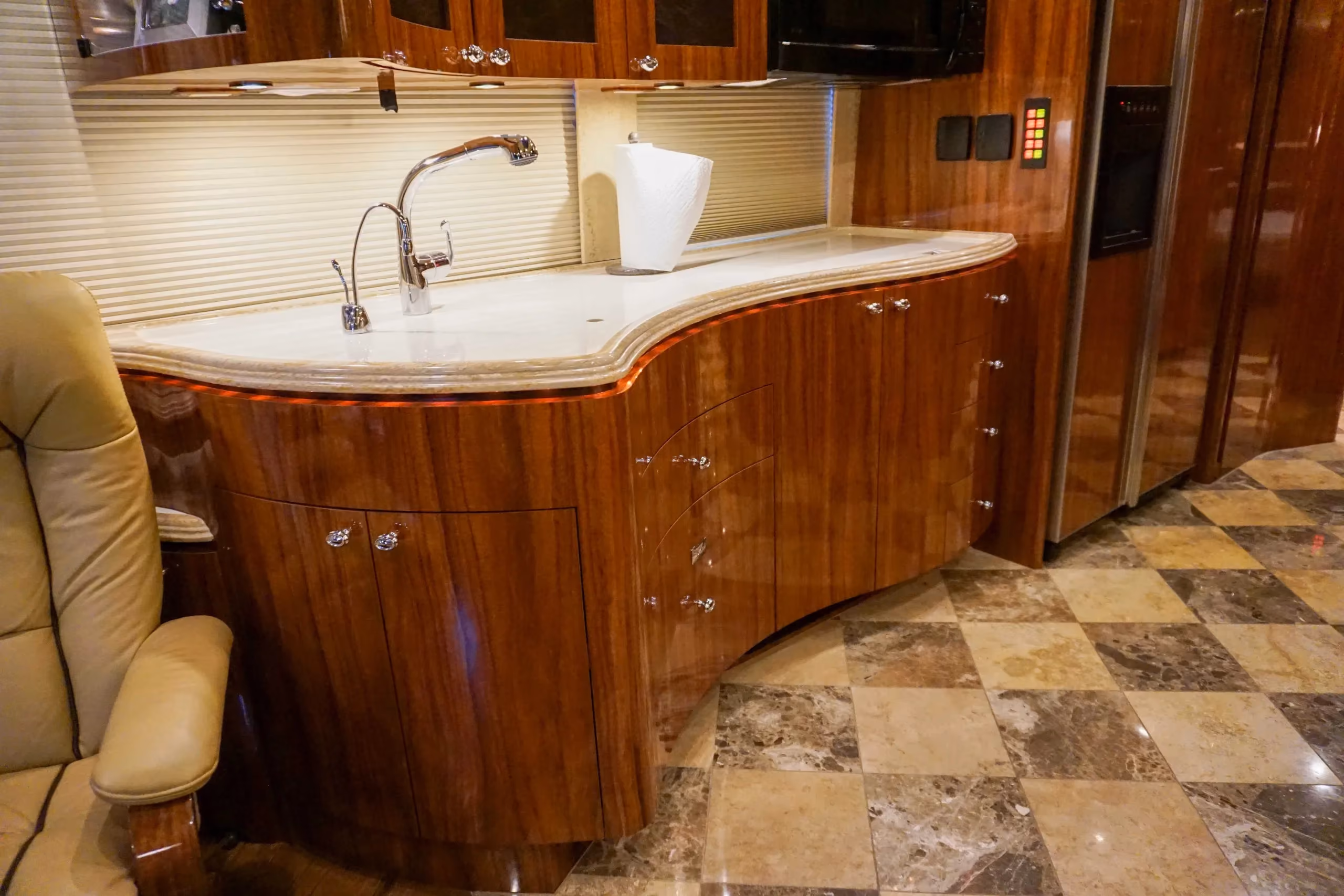 Interior detail of Marathon Coach 1135
