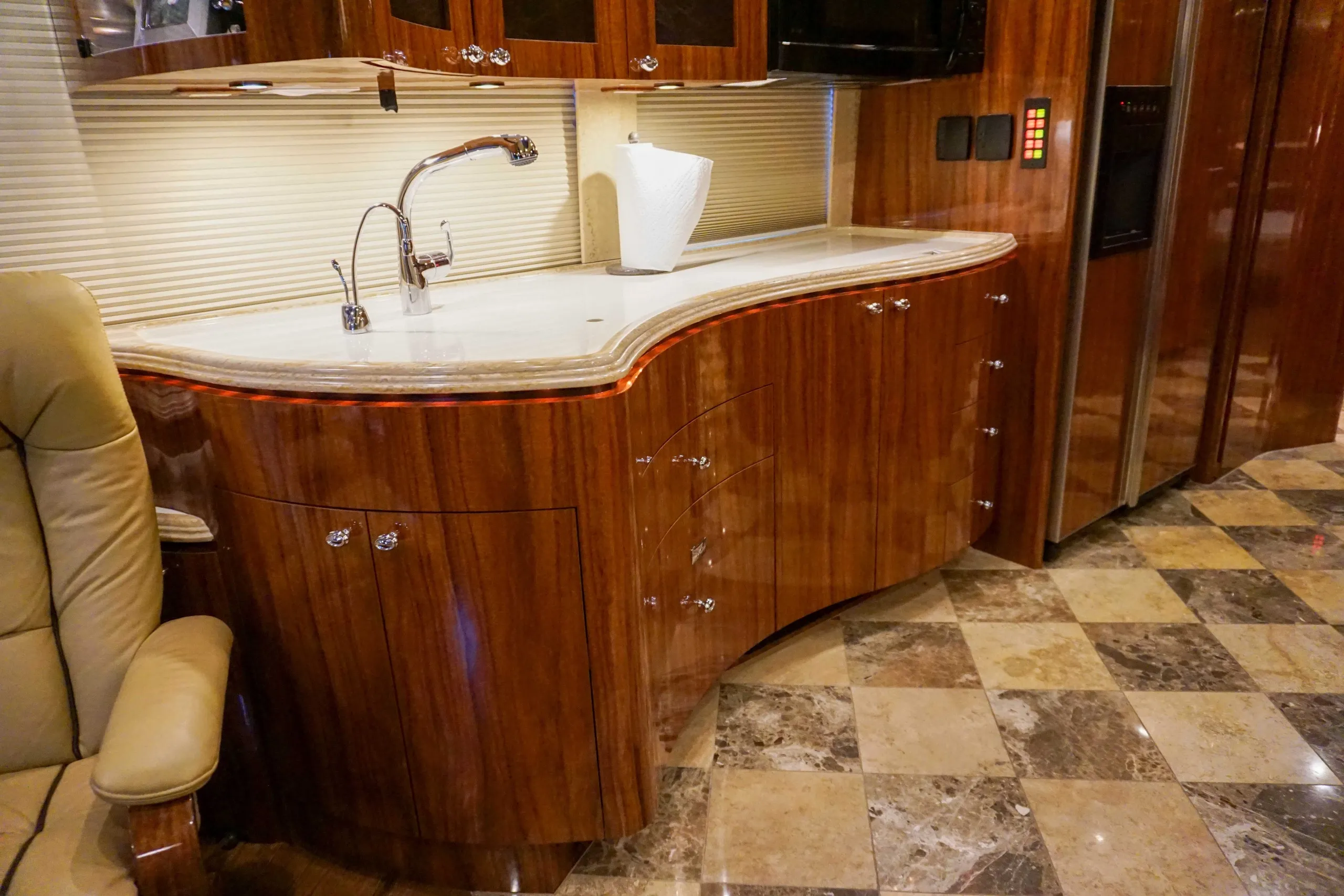 Interior detail of Marathon Coach 1135