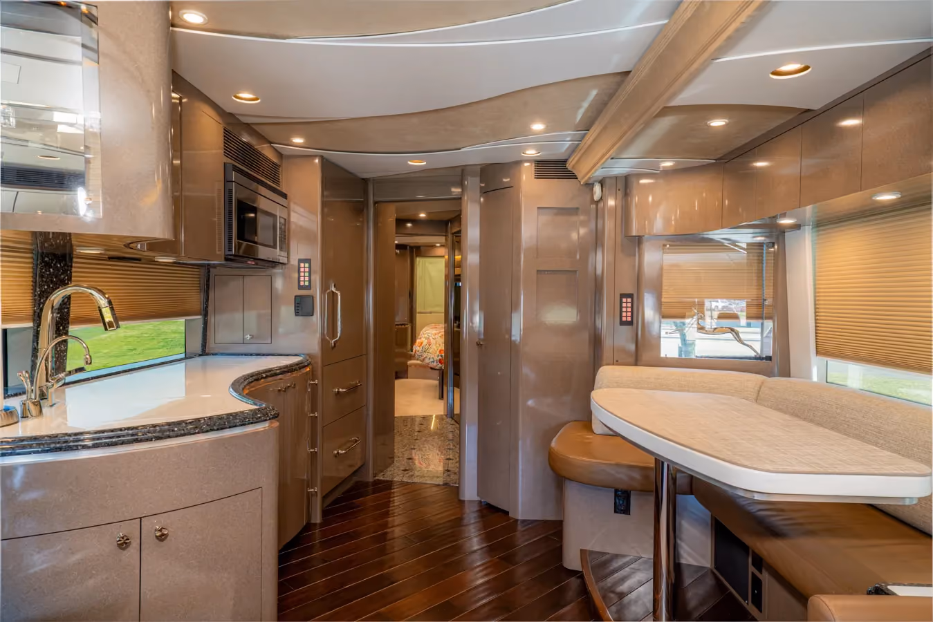 Interior detail of Marathon Coach 1153