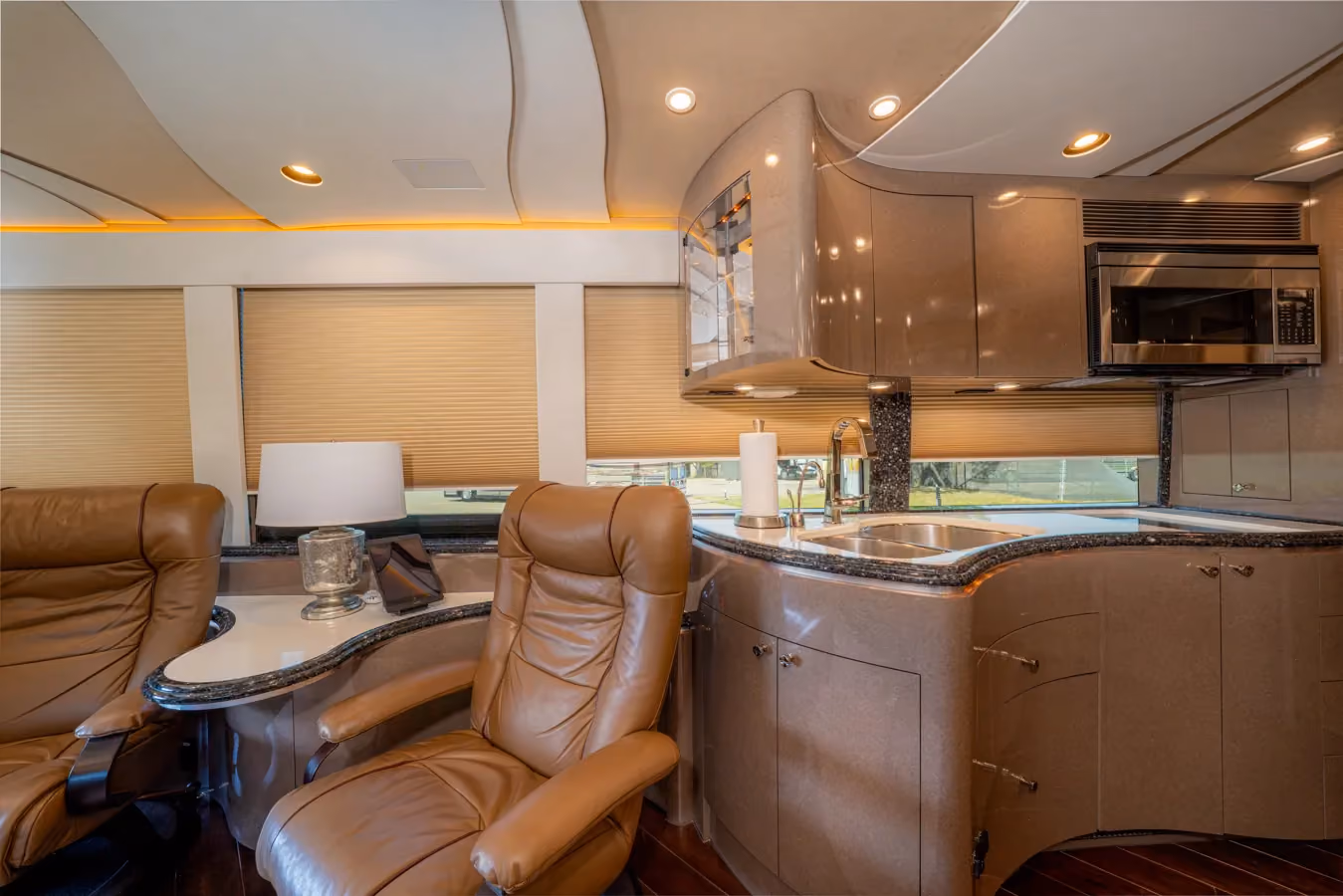 Interior view of Marathon Coach 1153