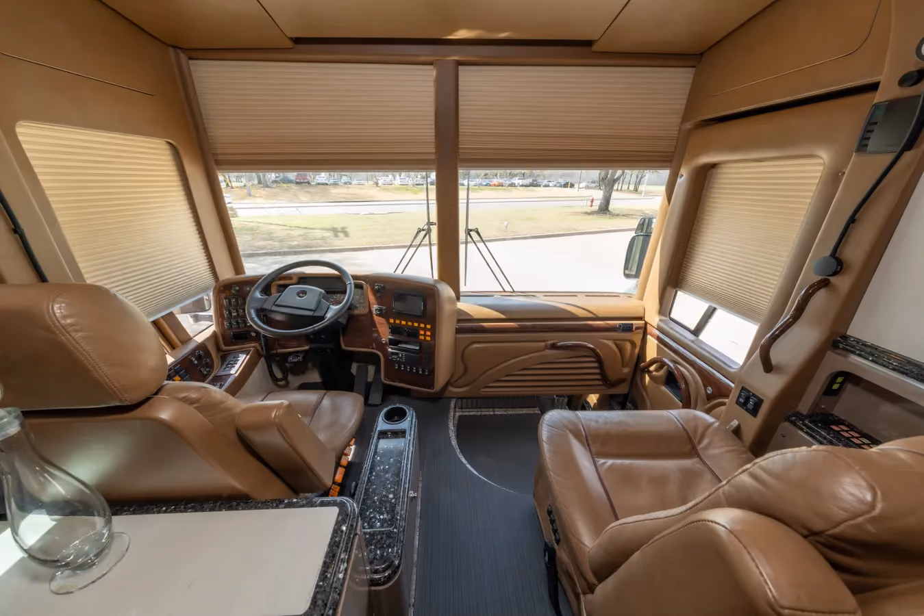Interior living space of Marathon Coach 1153