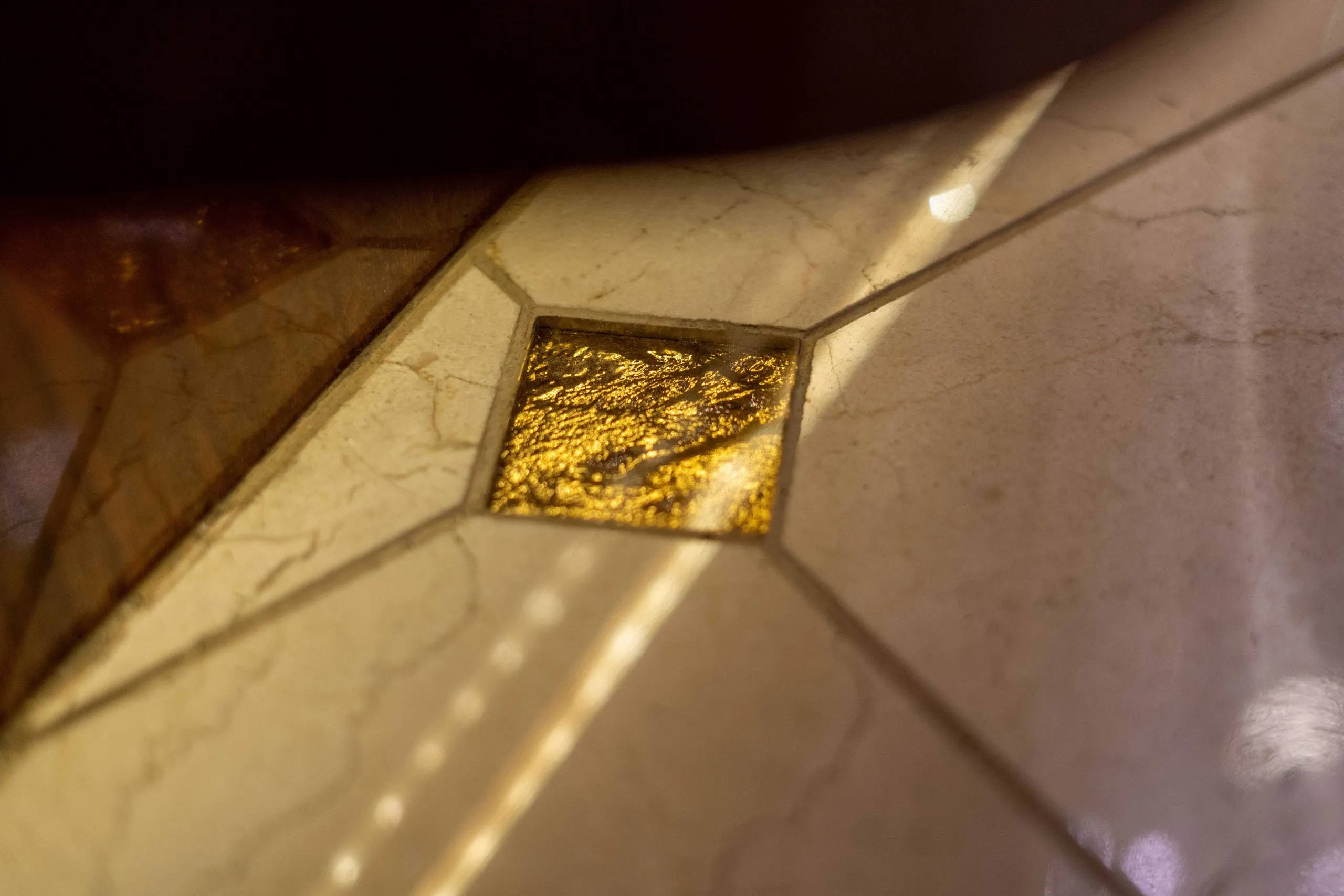 Interior surface and material close-up in Marathon Coach 1194