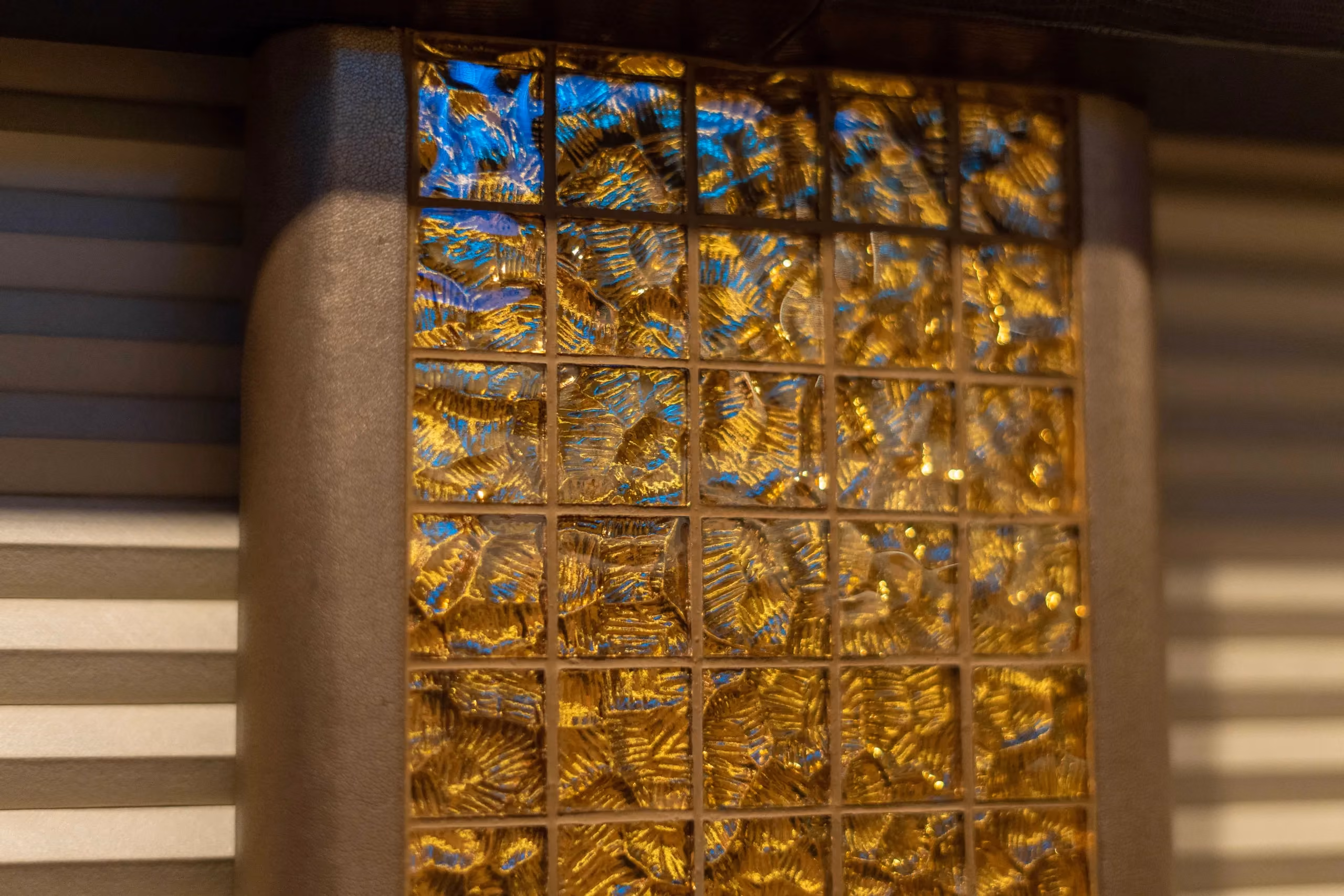 Interior window treatment detail in Marathon Coach 1194