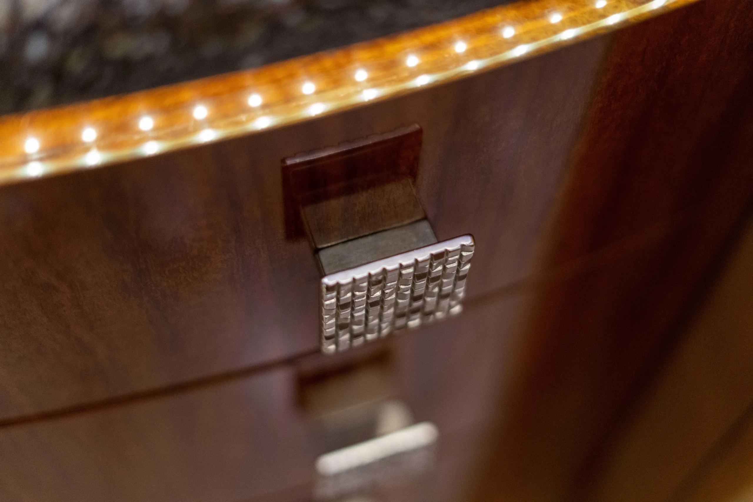 Interior finish close-up in Marathon Coach 1194