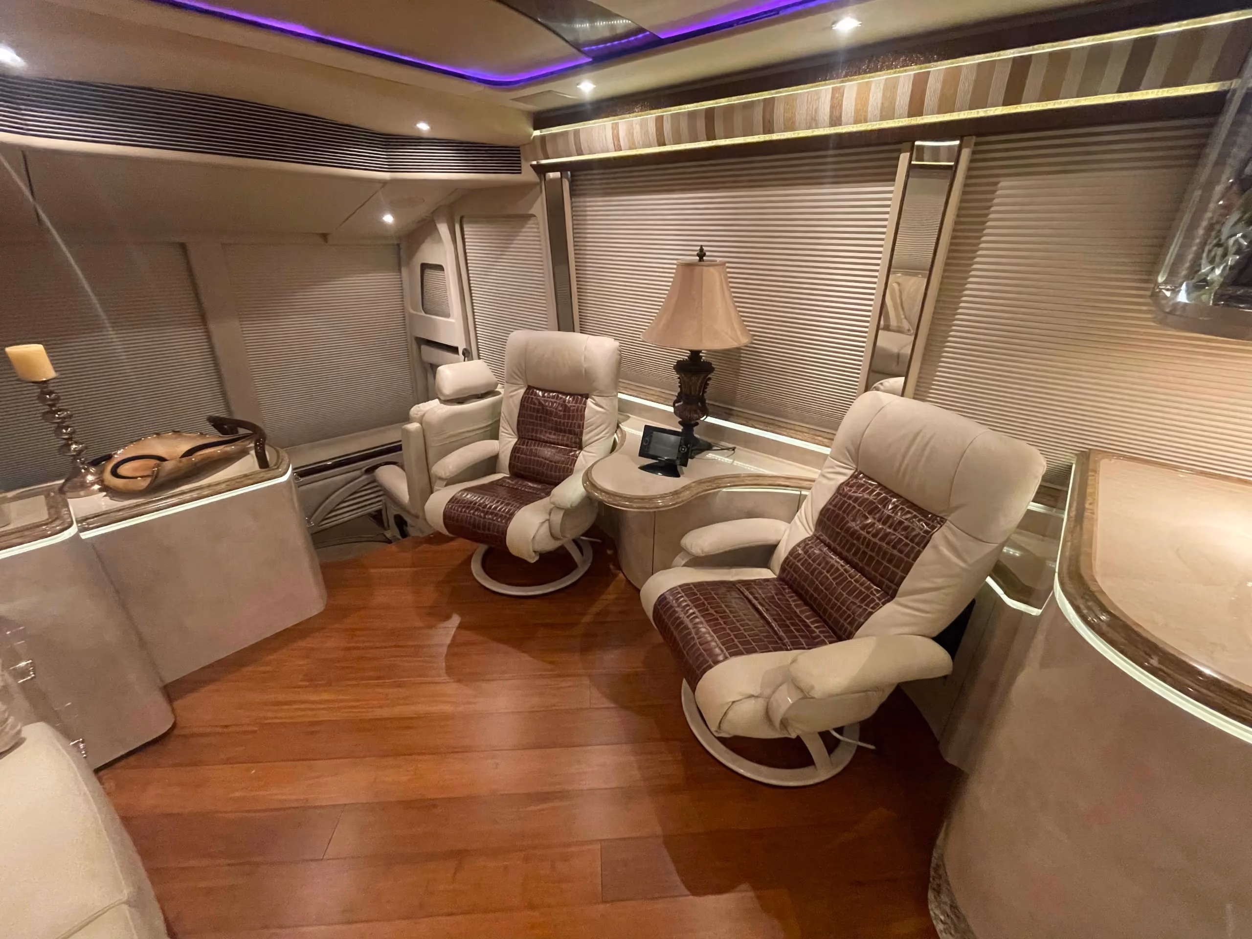 Interior view of Marathon Coach 1202