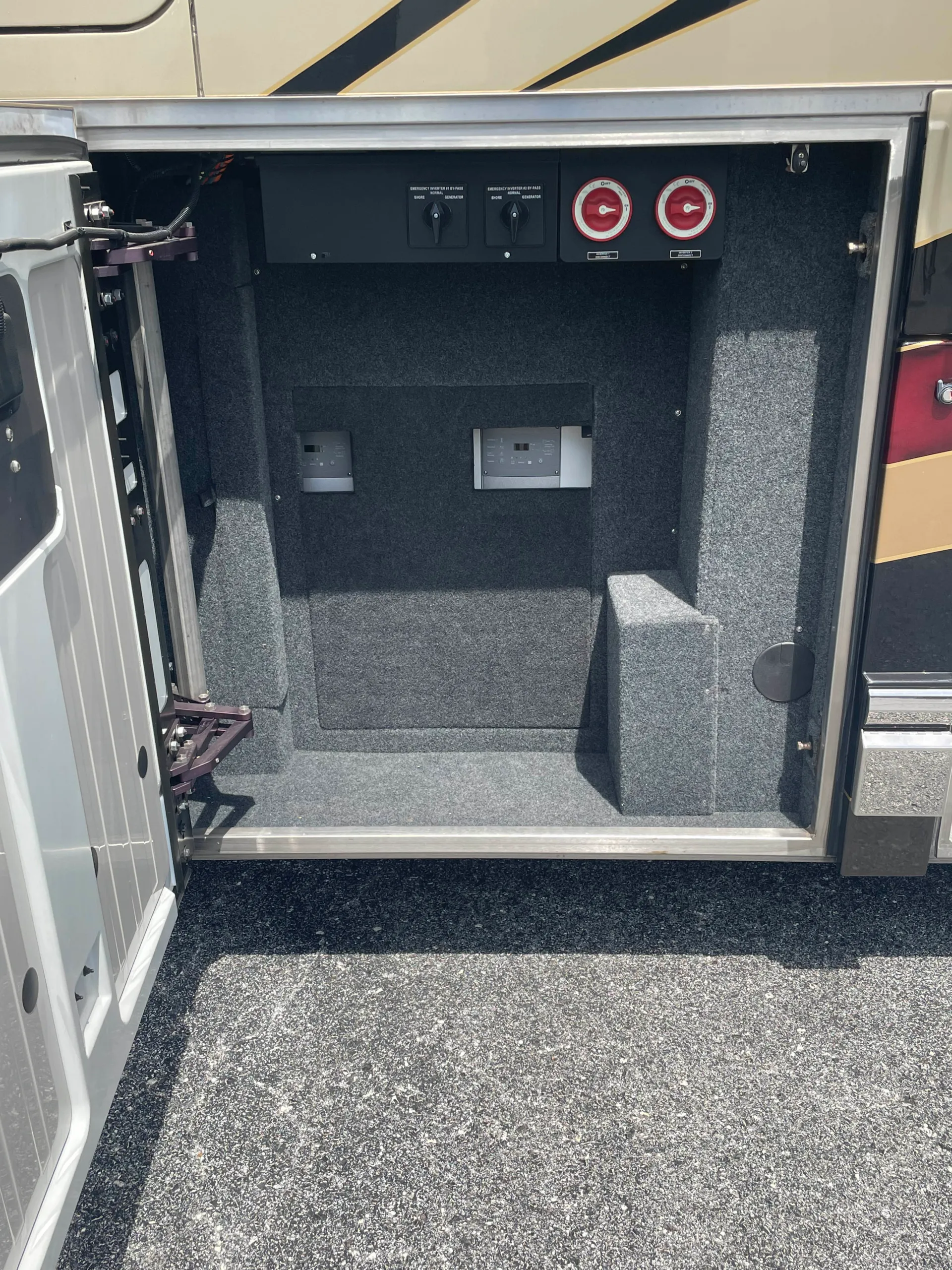 Interior trim and finish close-up in Marathon Coach 1202
