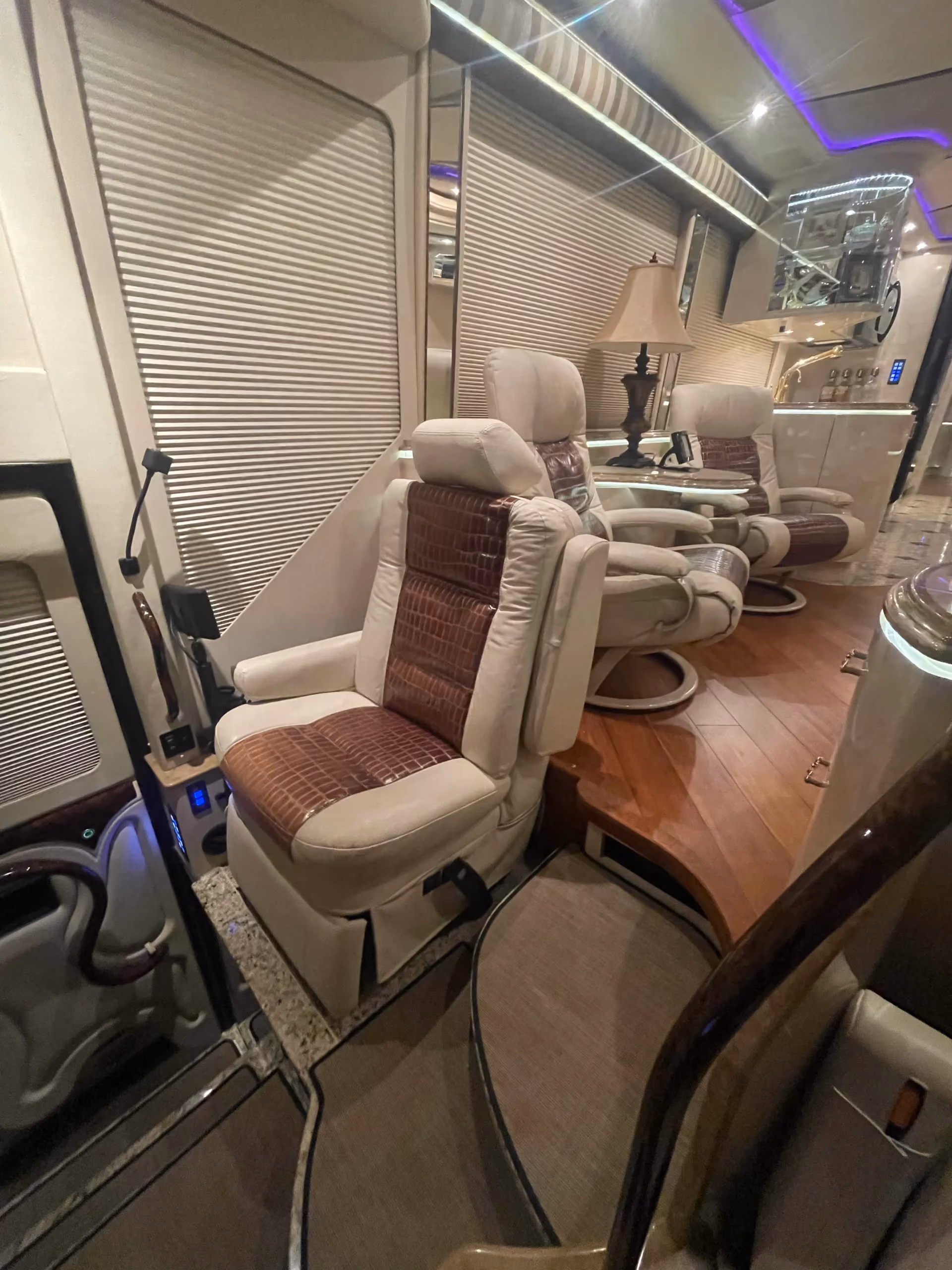 Interior finish detail of Marathon Coach 1202