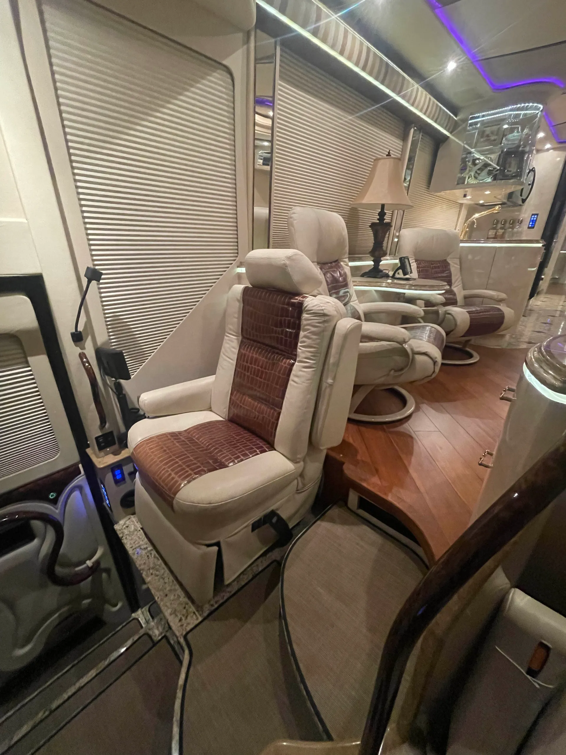 Interior finish detail of Marathon Coach 1202