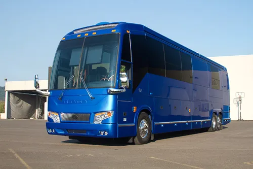 Exterior front view of Marathon Coach 1205