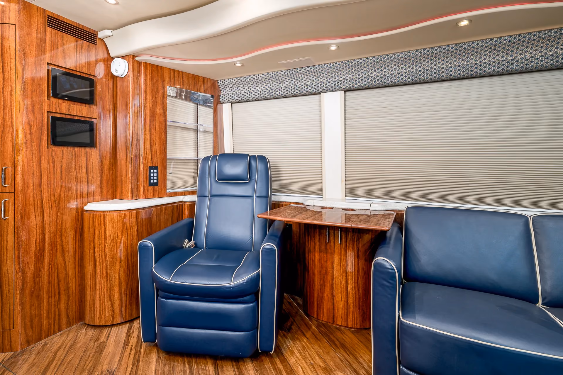 Interior overview of Marathon Coach 1205