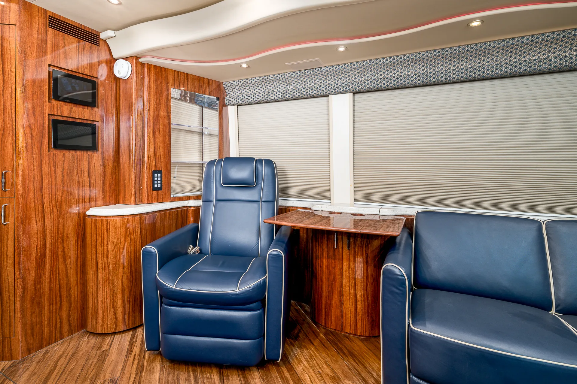 Interior overview of Marathon Coach 1205