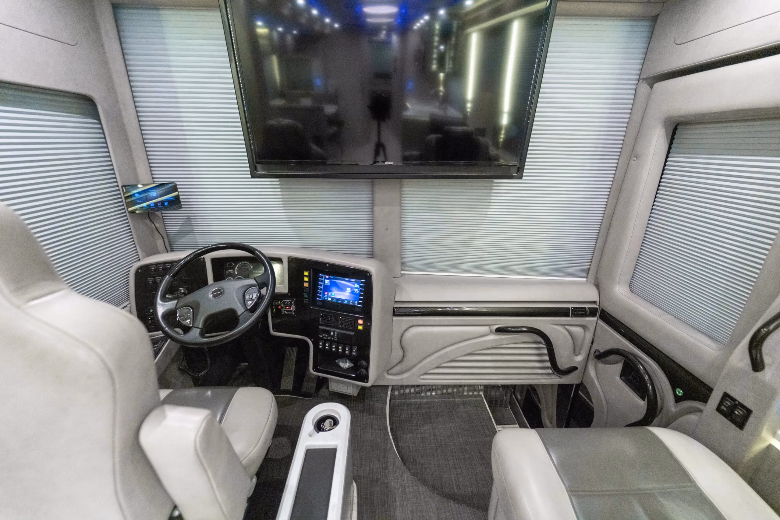 Interior finish and trim detail in Marathon Coach 1216