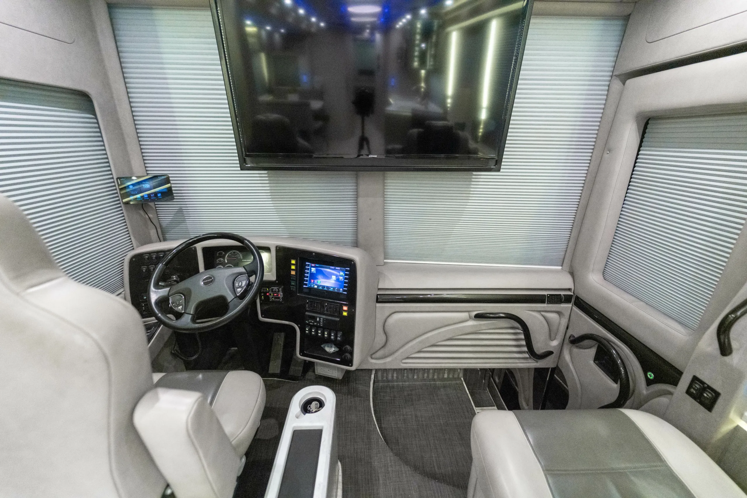 Interior finish and trim detail in Marathon Coach 1216