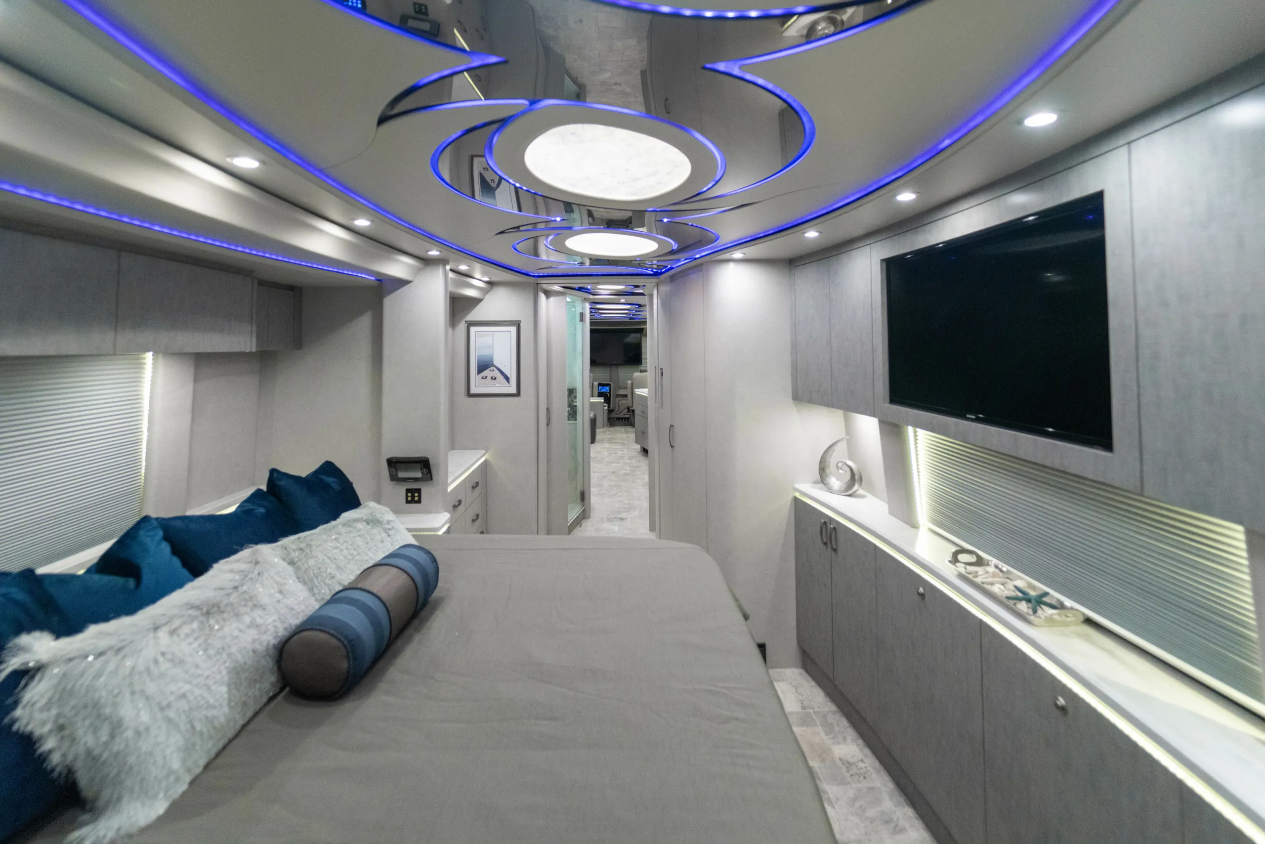 Interior overview of Marathon Coach 1216