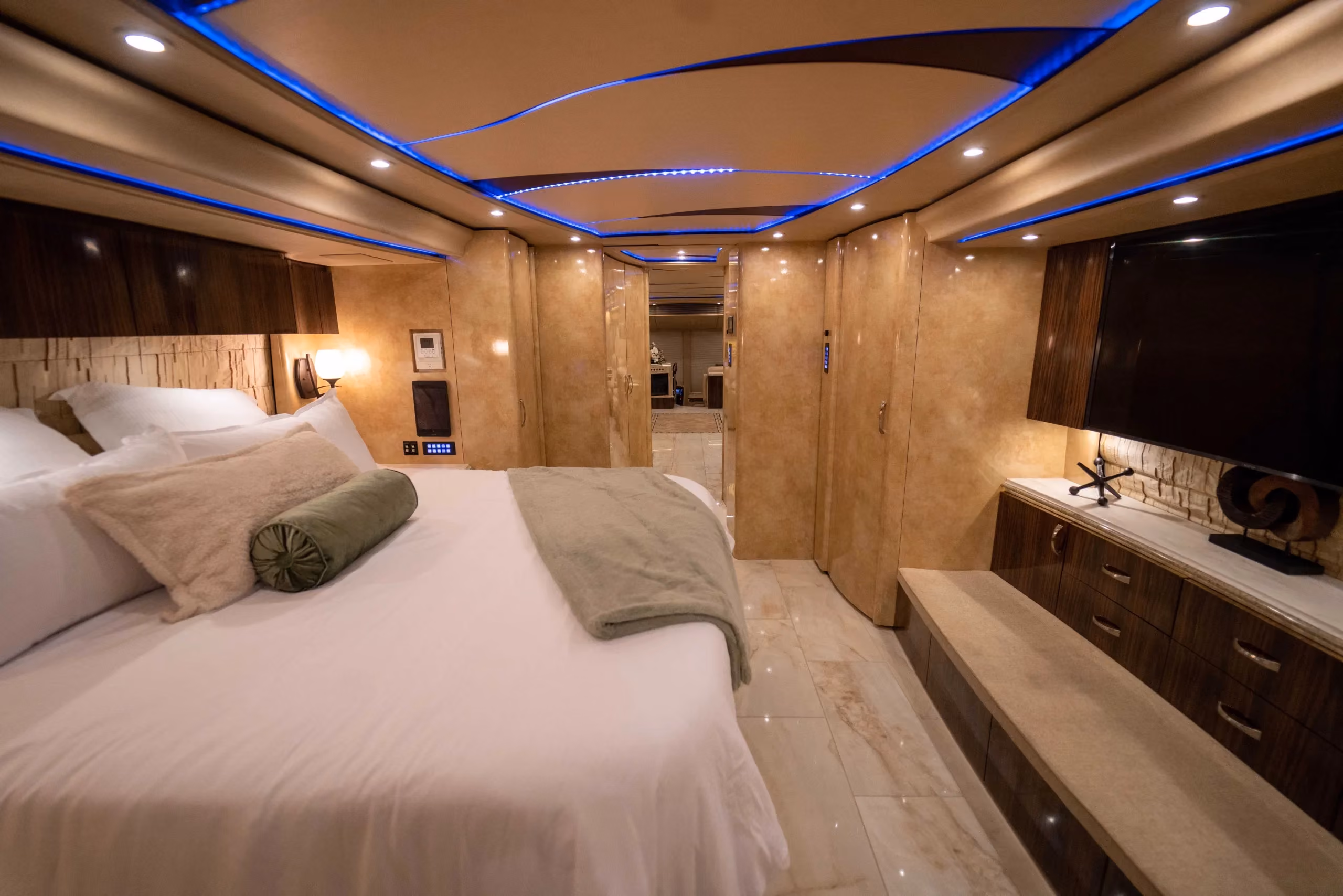 Interior storage area of Marathon Coach 1241