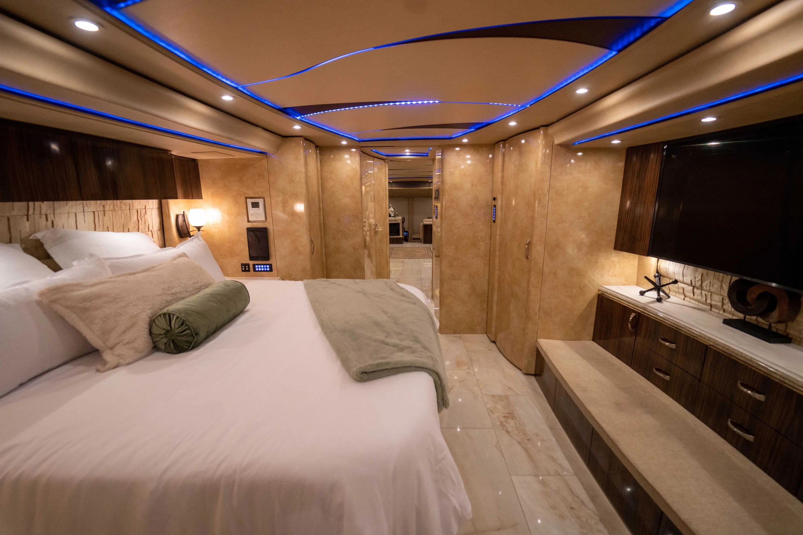 Interior storage area of Marathon Coach 1241