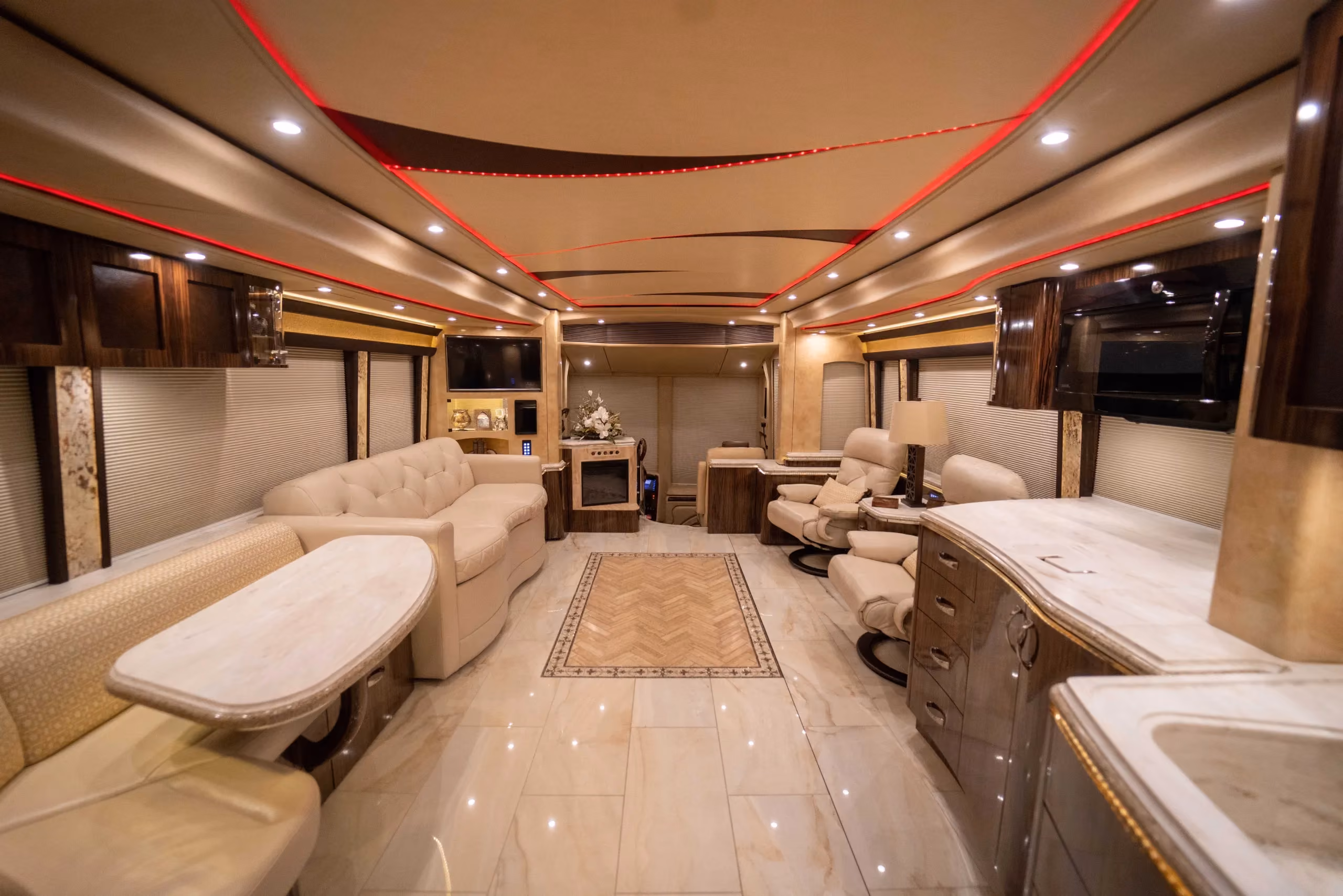 Interior view of Marathon Coach 1241