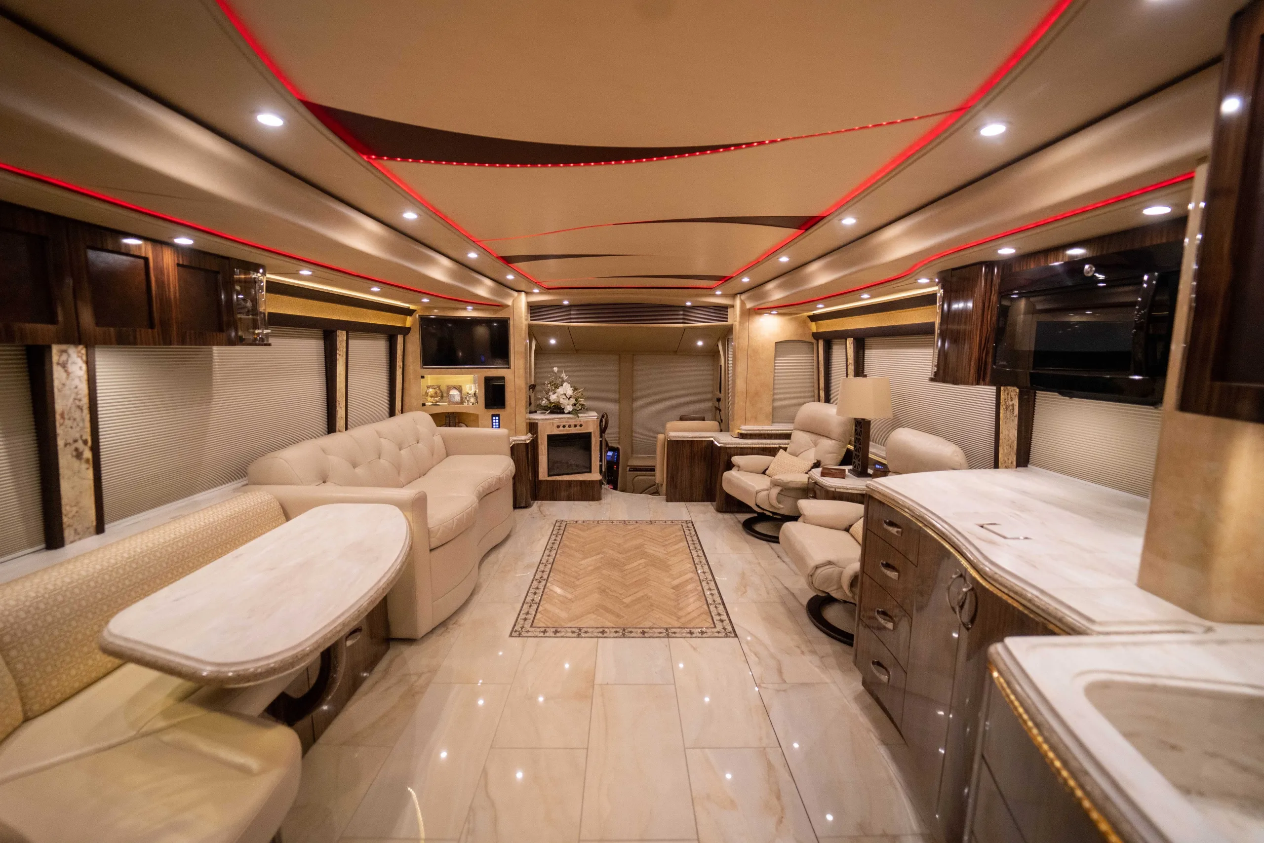 Interior view of Marathon Coach 1241