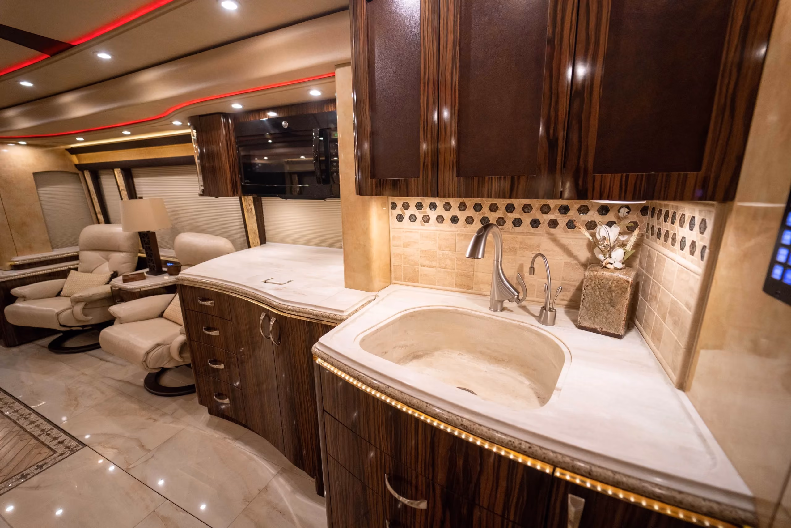 Interior detail of Marathon Coach 1241