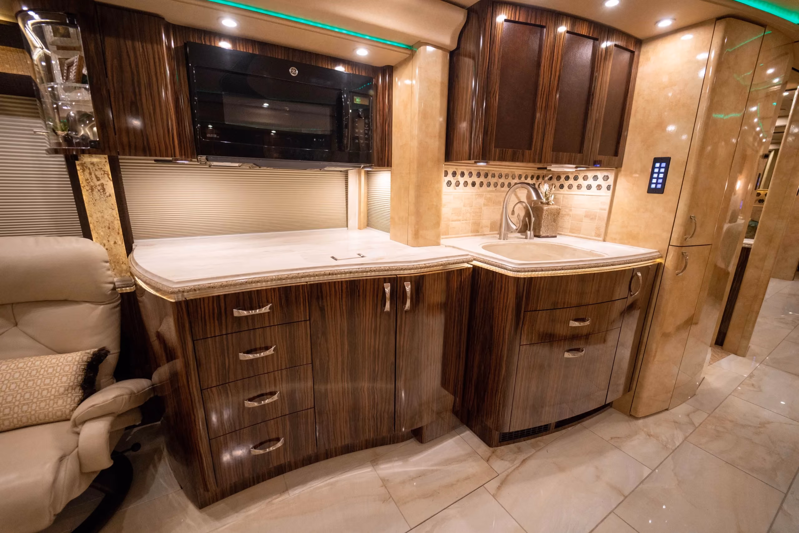 Interior detail of Marathon Coach 1241