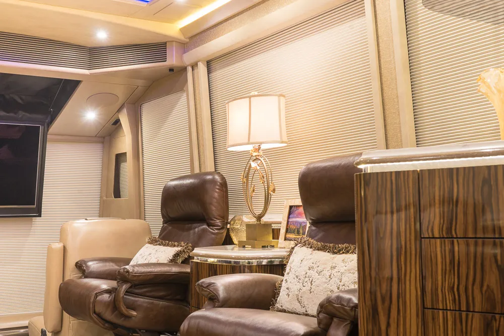 Interior bedroom detail of Marathon Coach 1262