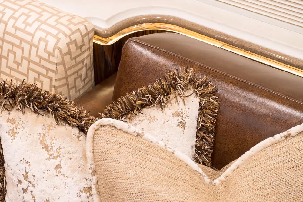 Interior craftsmanship detail in Marathon Coach 1262