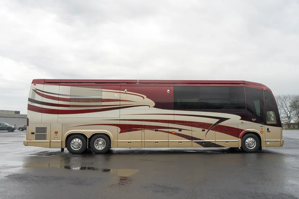 Interior finish and trim detail in Marathon Coach 1275