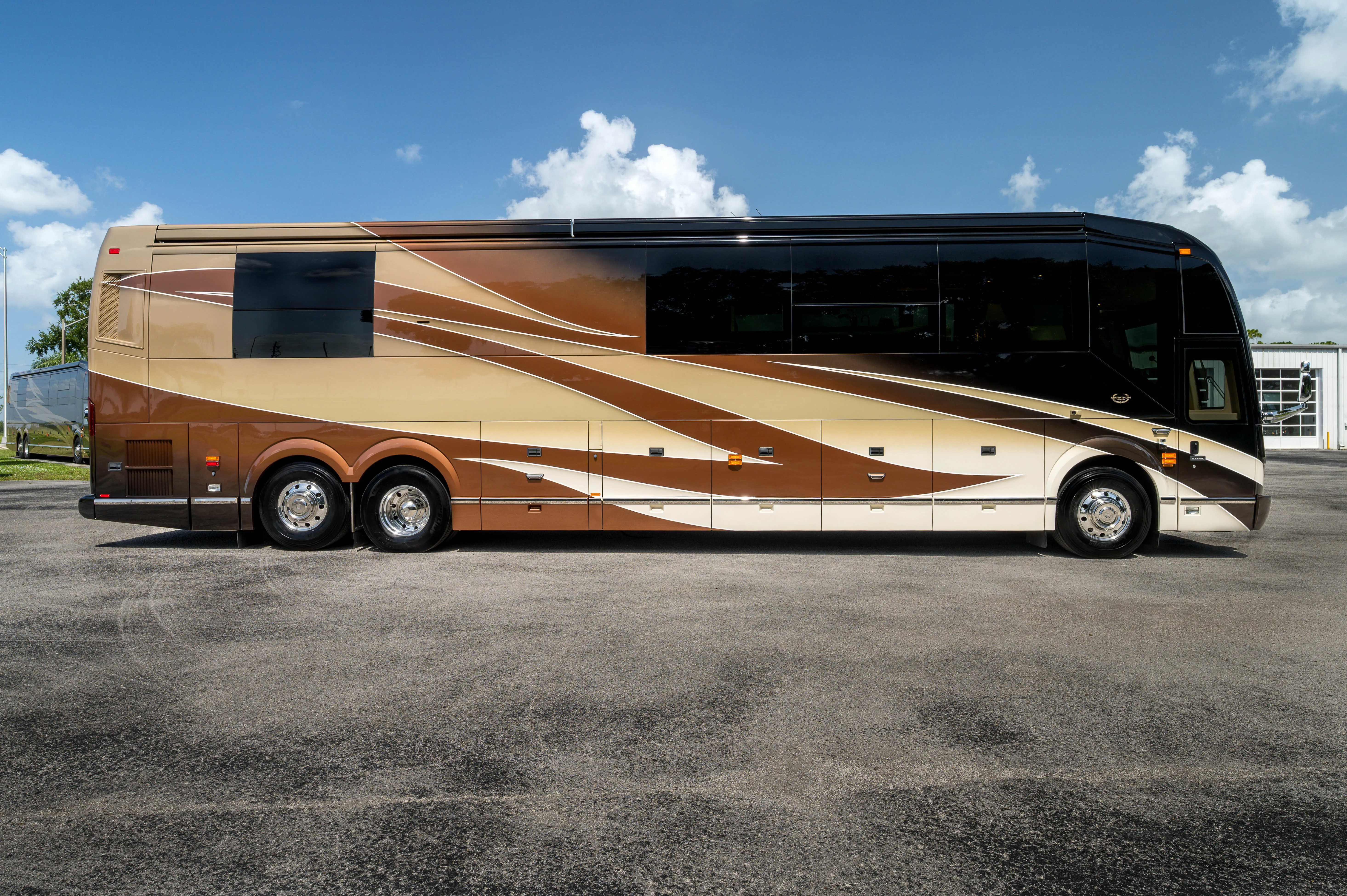 Interior finish and trim detail in Marathon Coach 1288