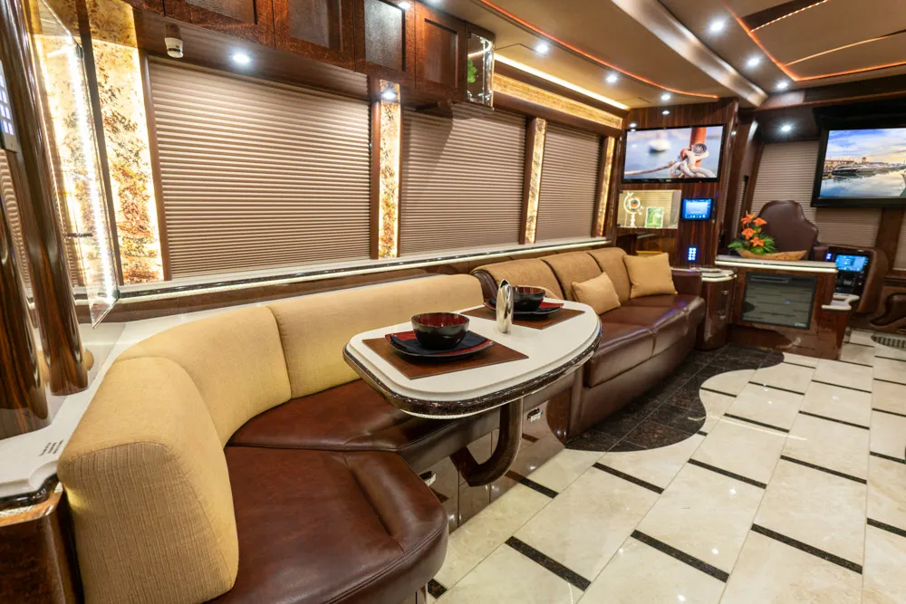 Interior cockpit of Marathon Coach 1301