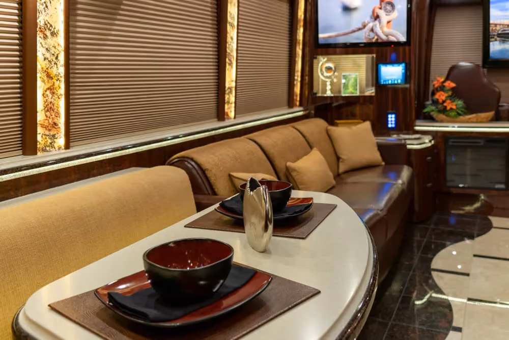 Interior finish detail of Marathon Coach 1301