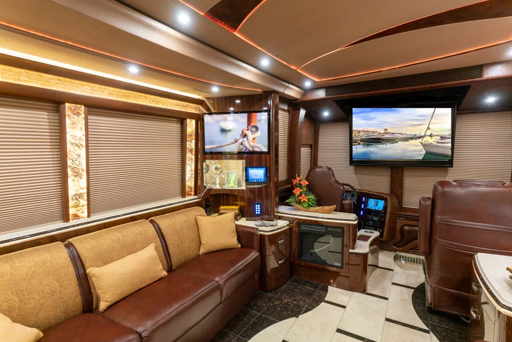 Interior view of Marathon Coach 1301