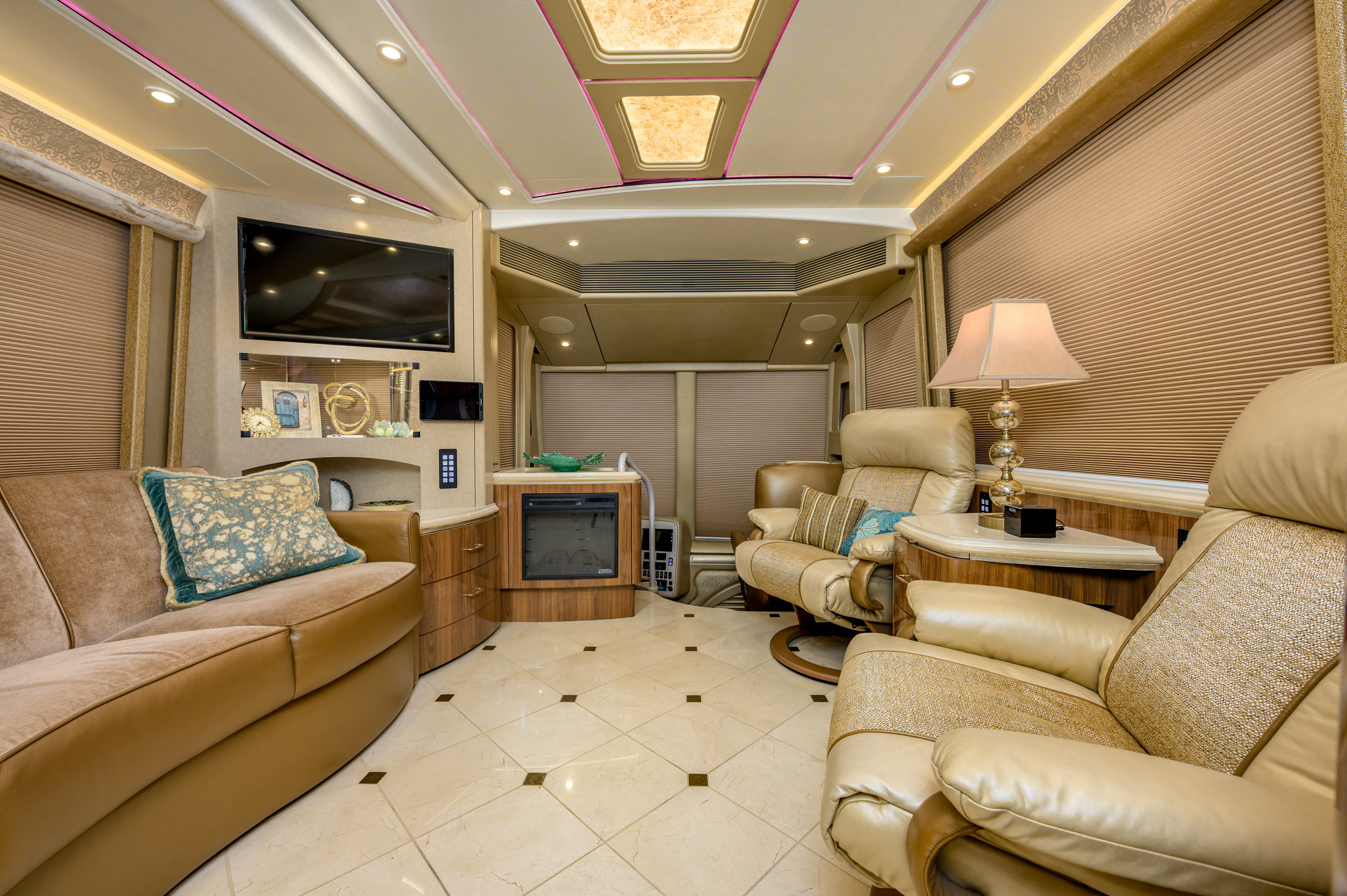 Interior storage area of Marathon Coach 1288