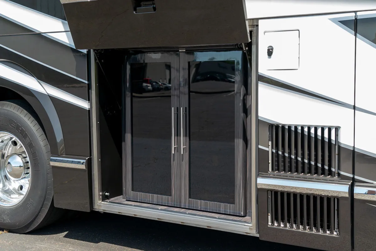 Interior craftsmanship detail in Marathon Coach 1303