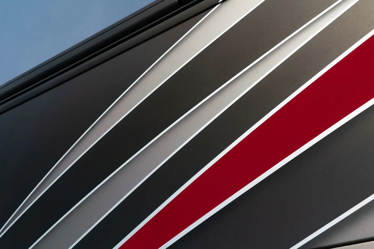 Interior craftsmanship and detail in 2020 Marathon Coach 1303
