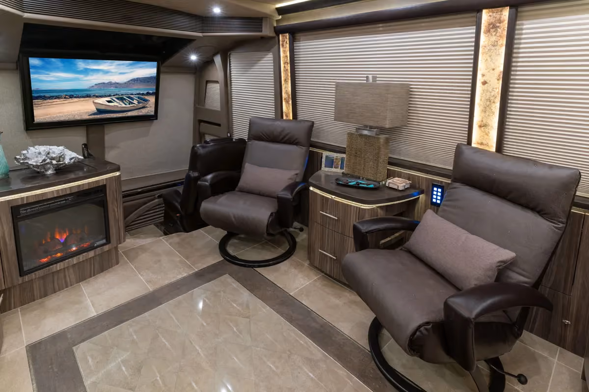 Interior view of Marathon Coach 1303