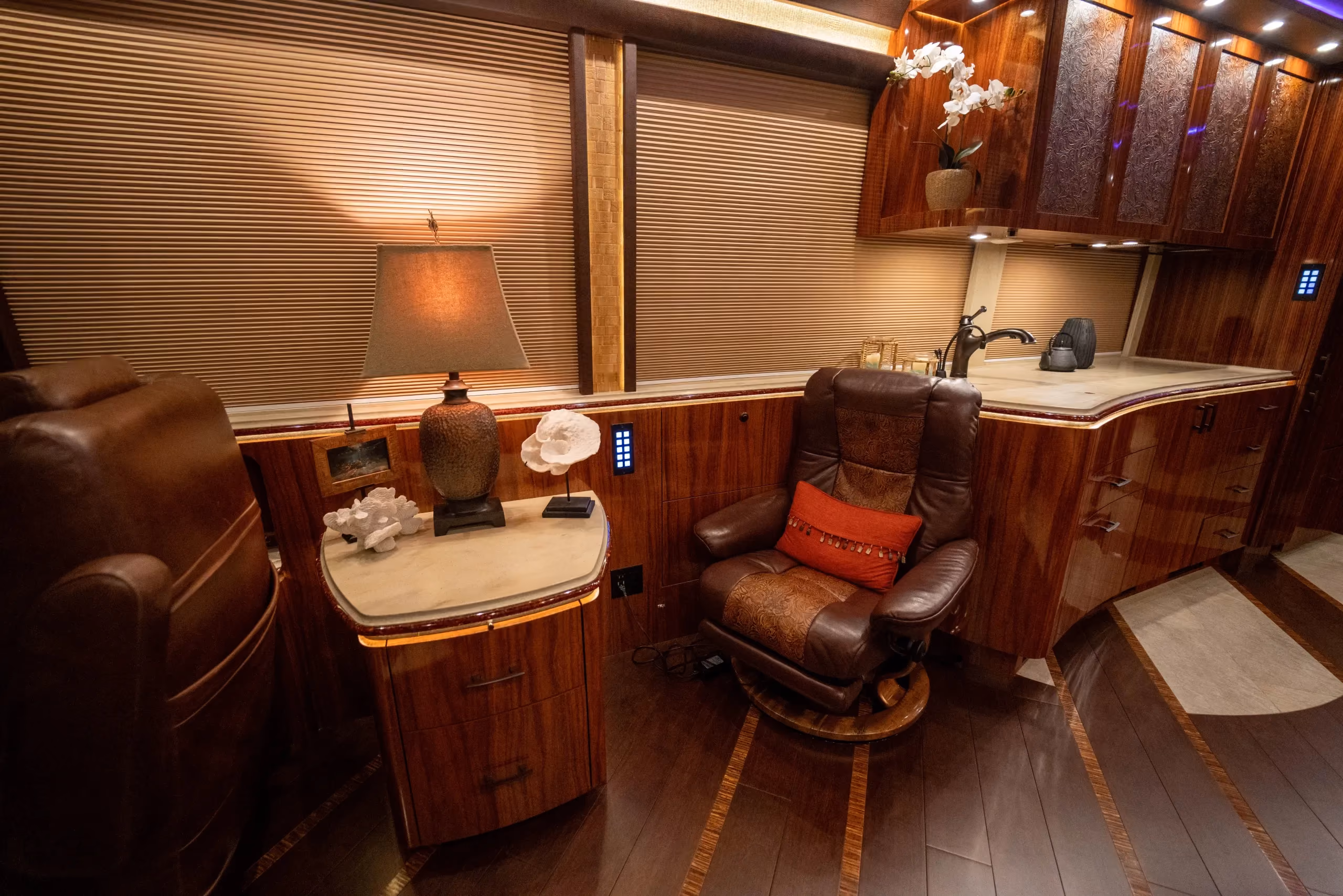 Interior overview of Marathon Coach 1317