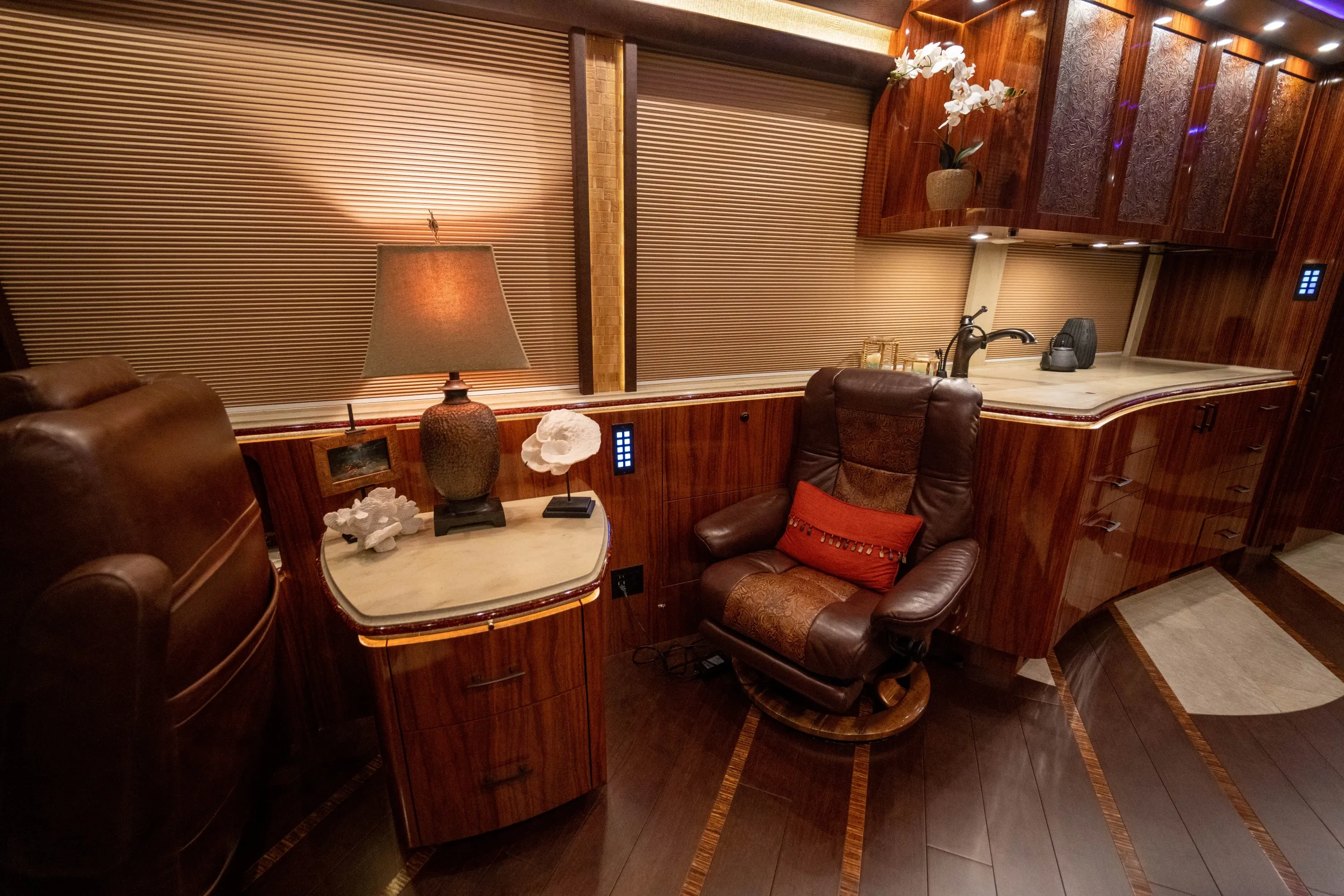 Interior overview of Marathon Coach 1317