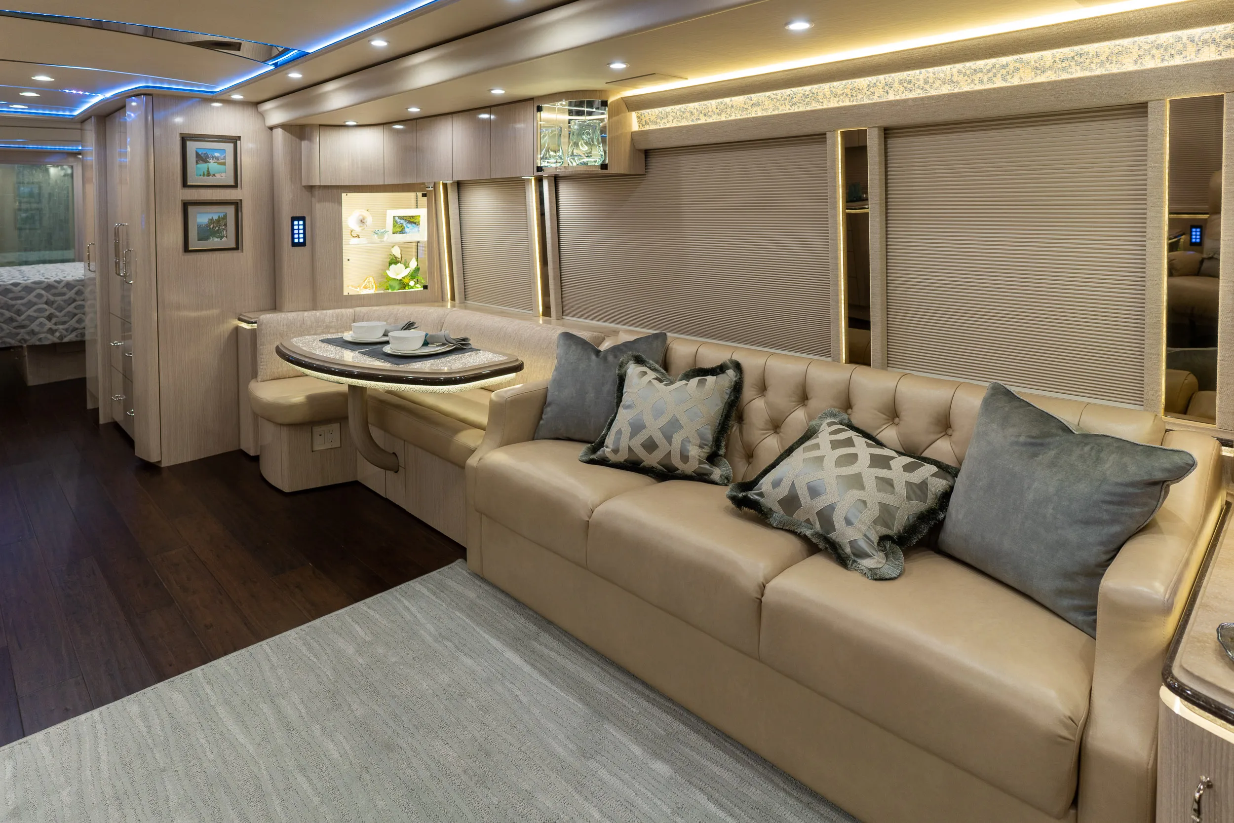 Interior overview of Marathon Coach 1332