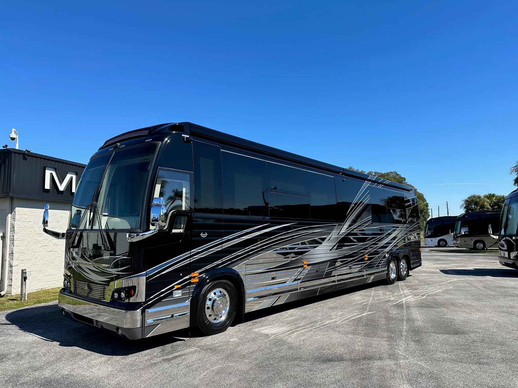 Exterior glamour shot of 2021 Marathon Coach 1330