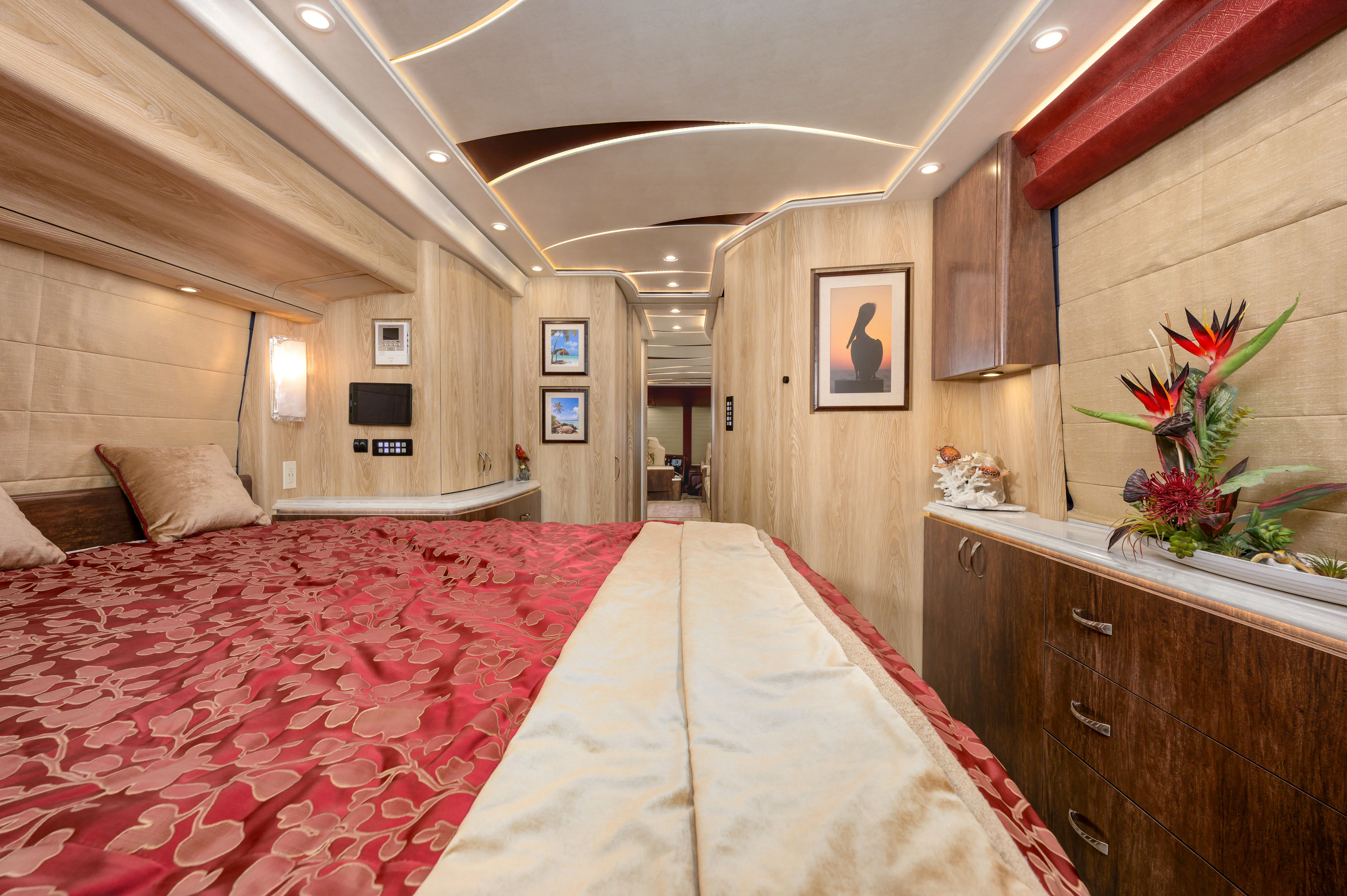 Interior driver area of Marathon Coach 1334