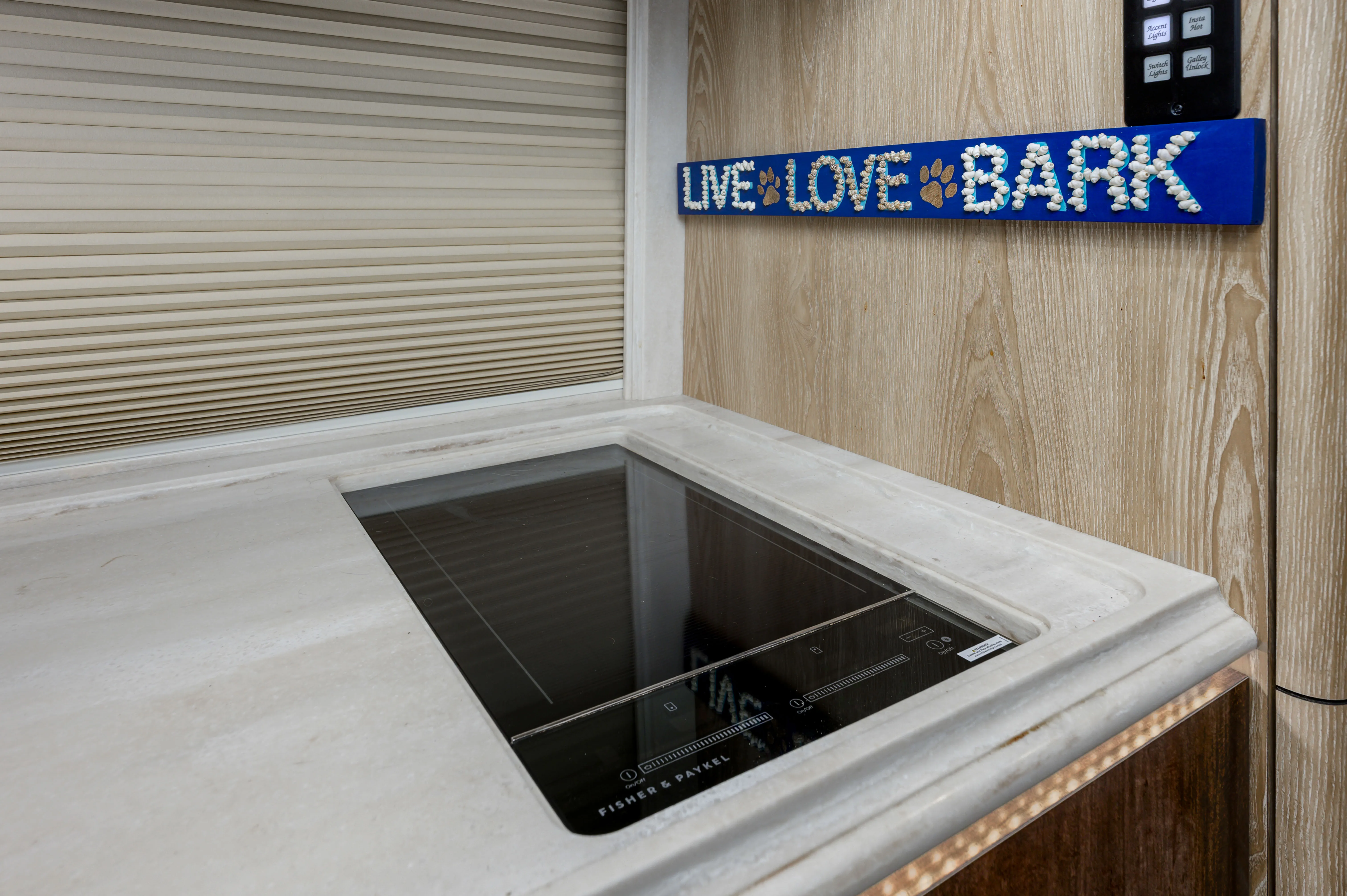 Interior shower area of Marathon Coach 1334