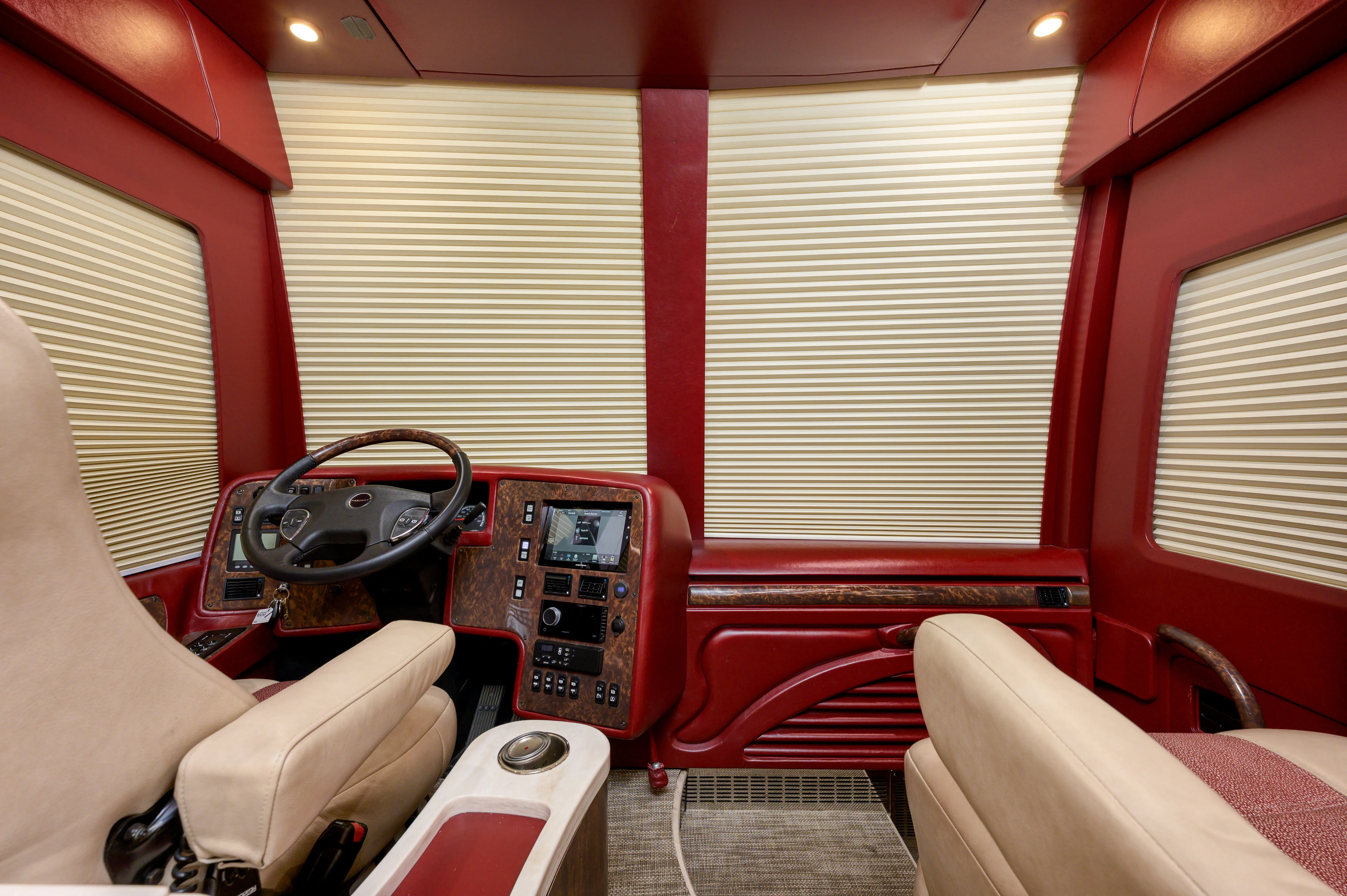 Interior living space of Marathon Coach 1334