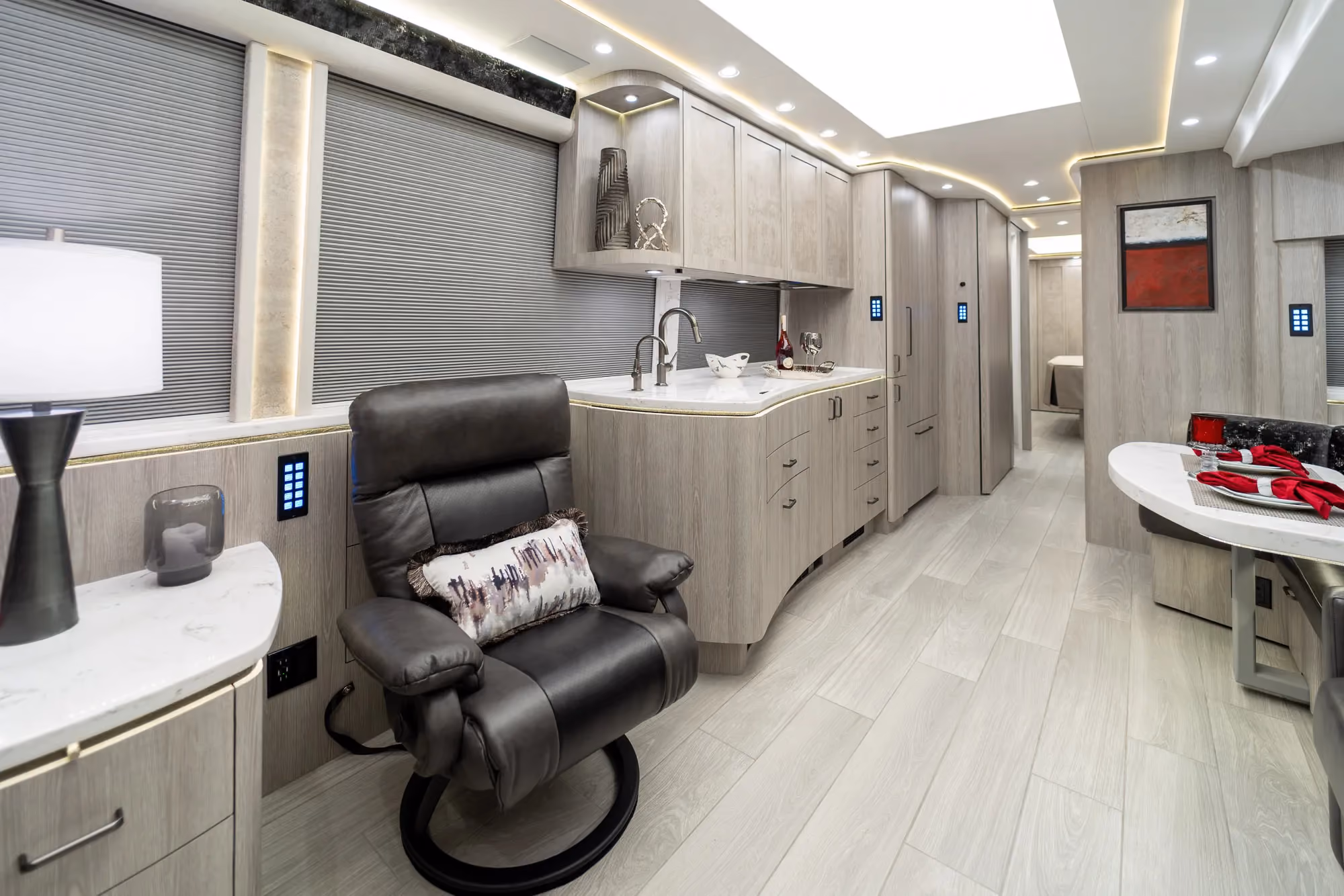 Interior overview of Marathon Coach 1346