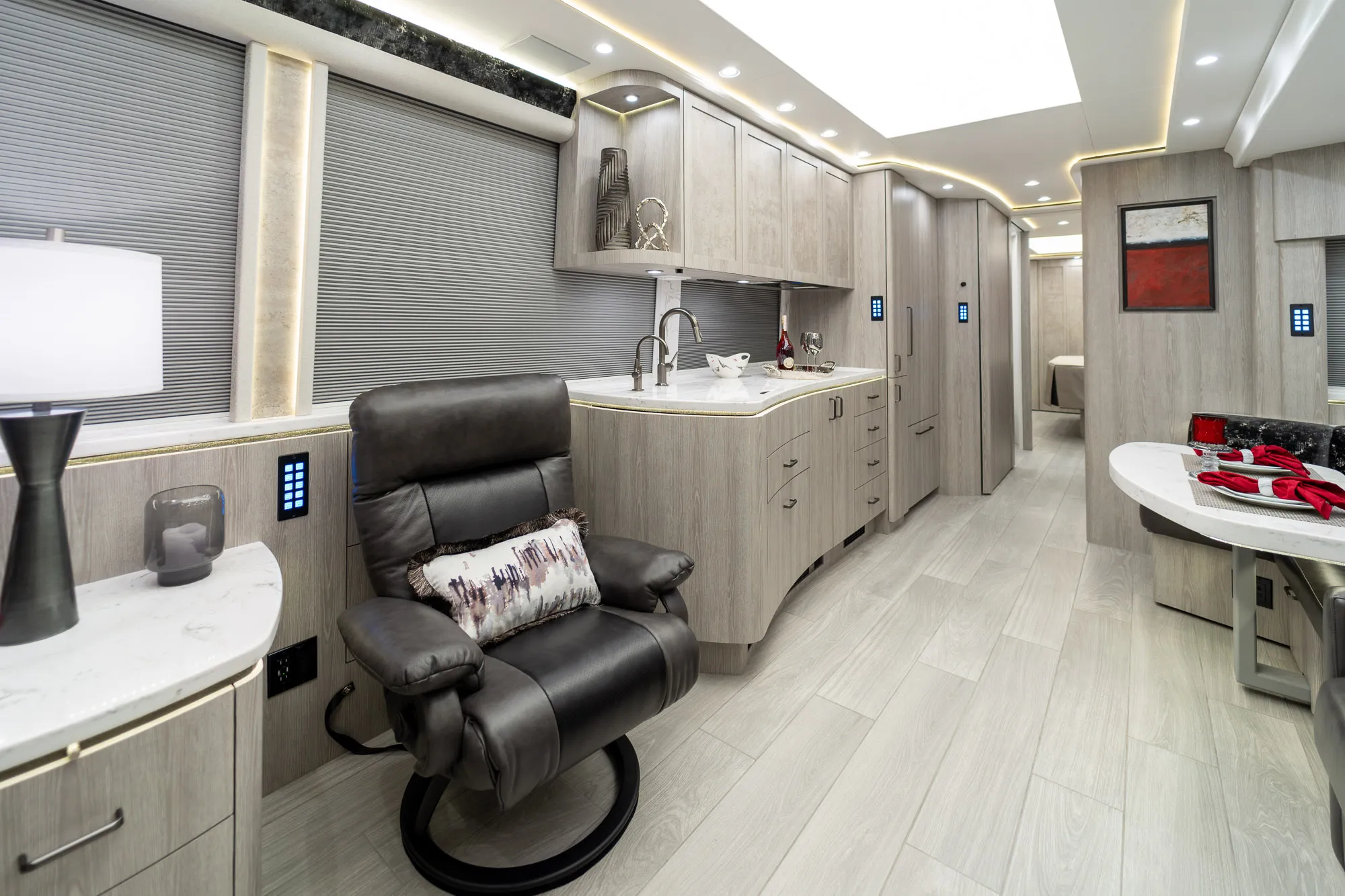 Interior overview of Marathon Coach 1346