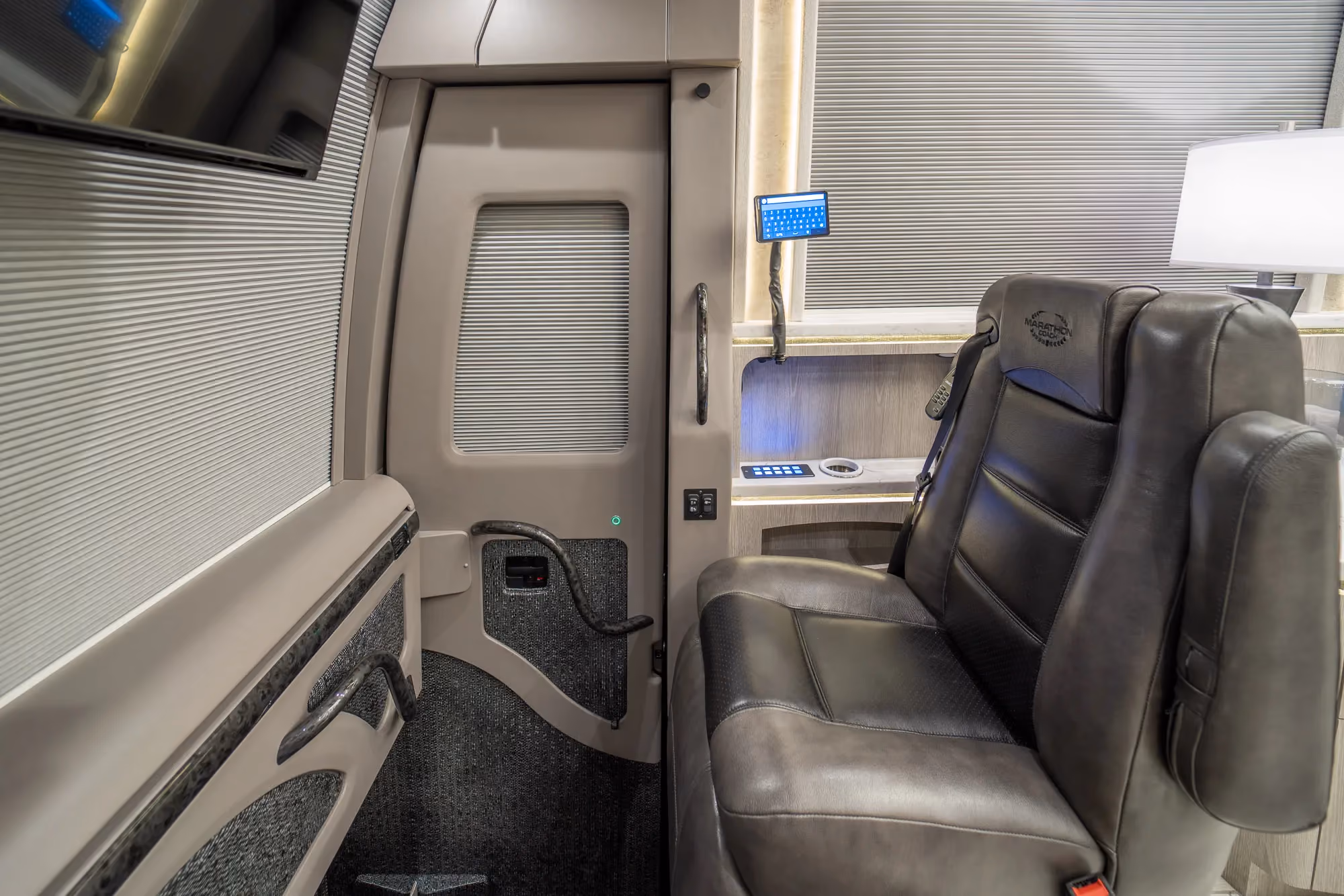Interior finish and trim detail in Marathon Coach 1346