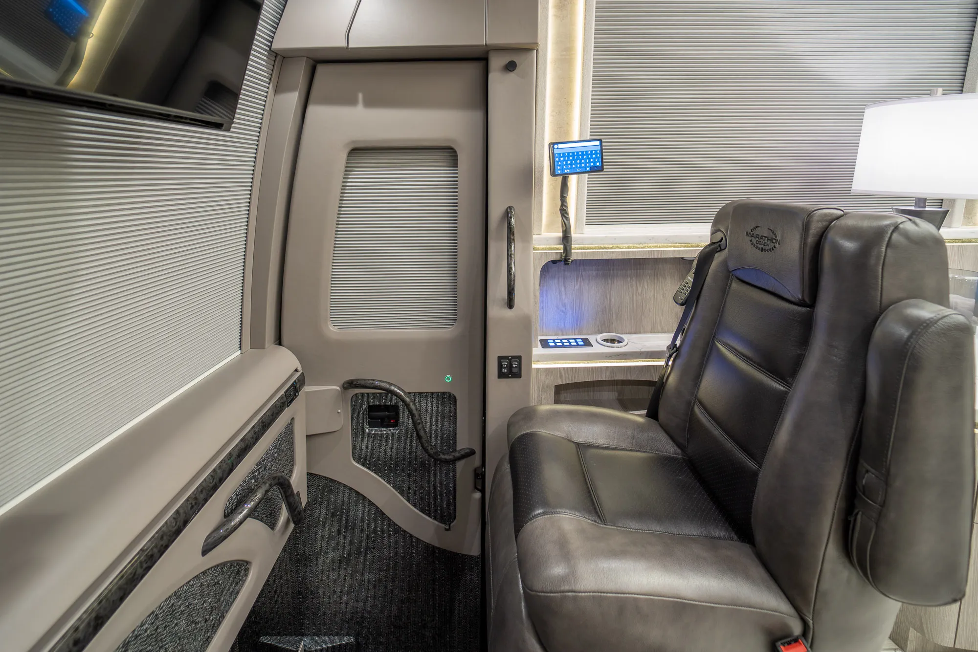 Interior finish and trim detail in Marathon Coach 1346