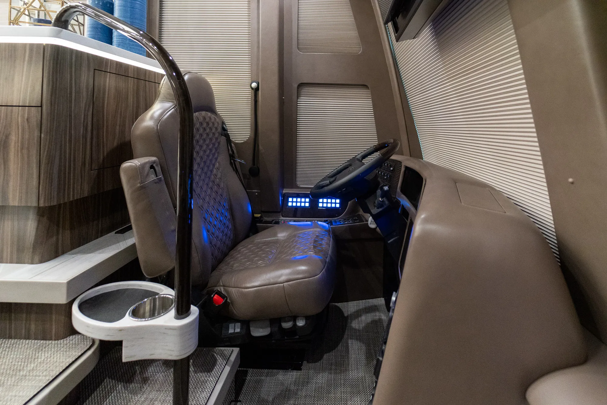 Interior finish and trim detail in Marathon Coach 1348