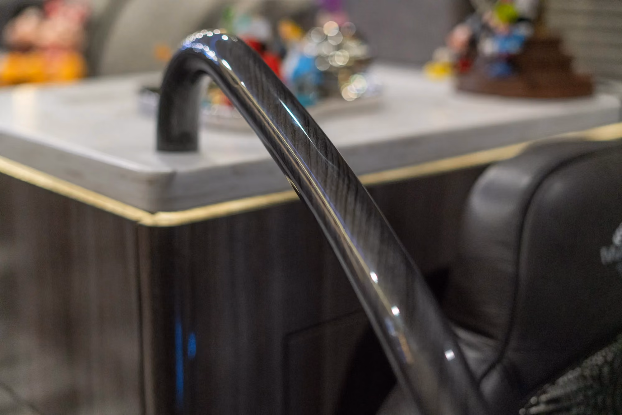 Interior craftsmanship detail in Marathon Coach 1351