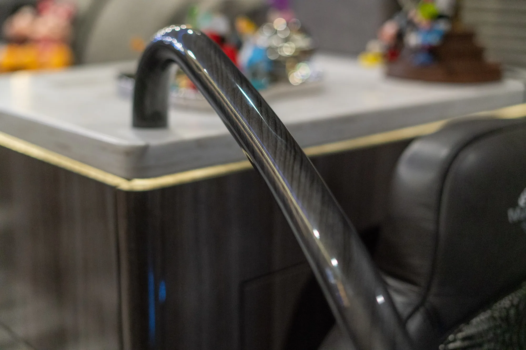 Interior craftsmanship detail in Marathon Coach 1351
