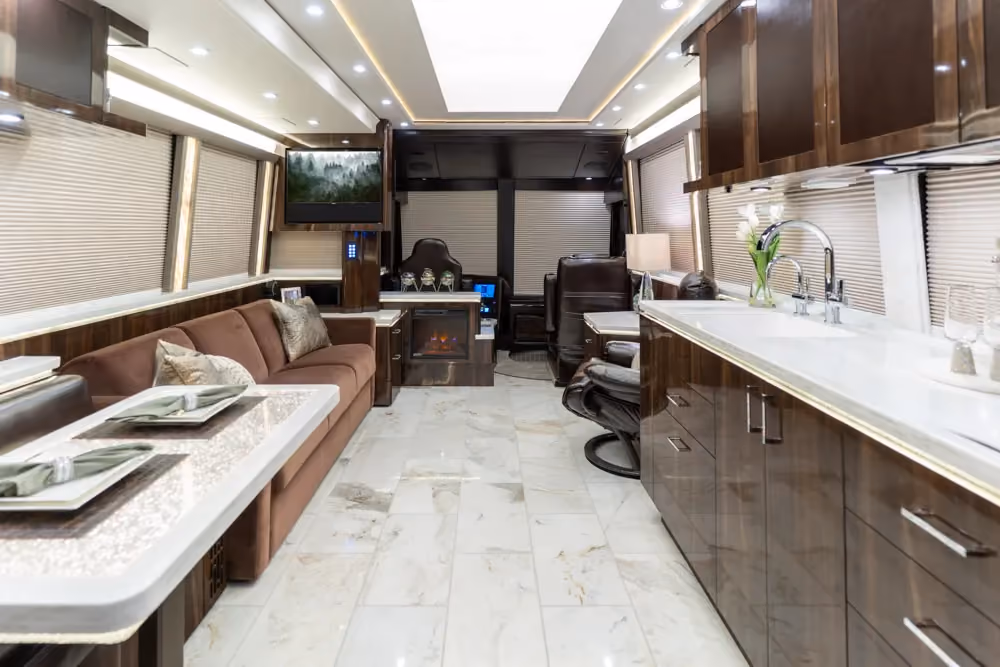 Interior view of Marathon Coach 1353